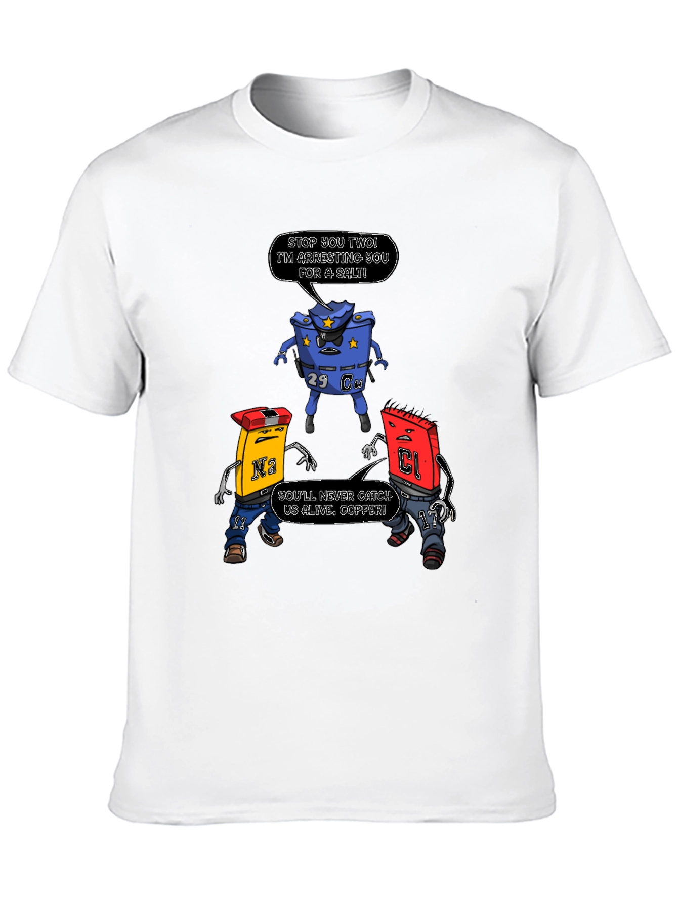 Funny Chemistry Pun T-Shirt: Arresting Salt