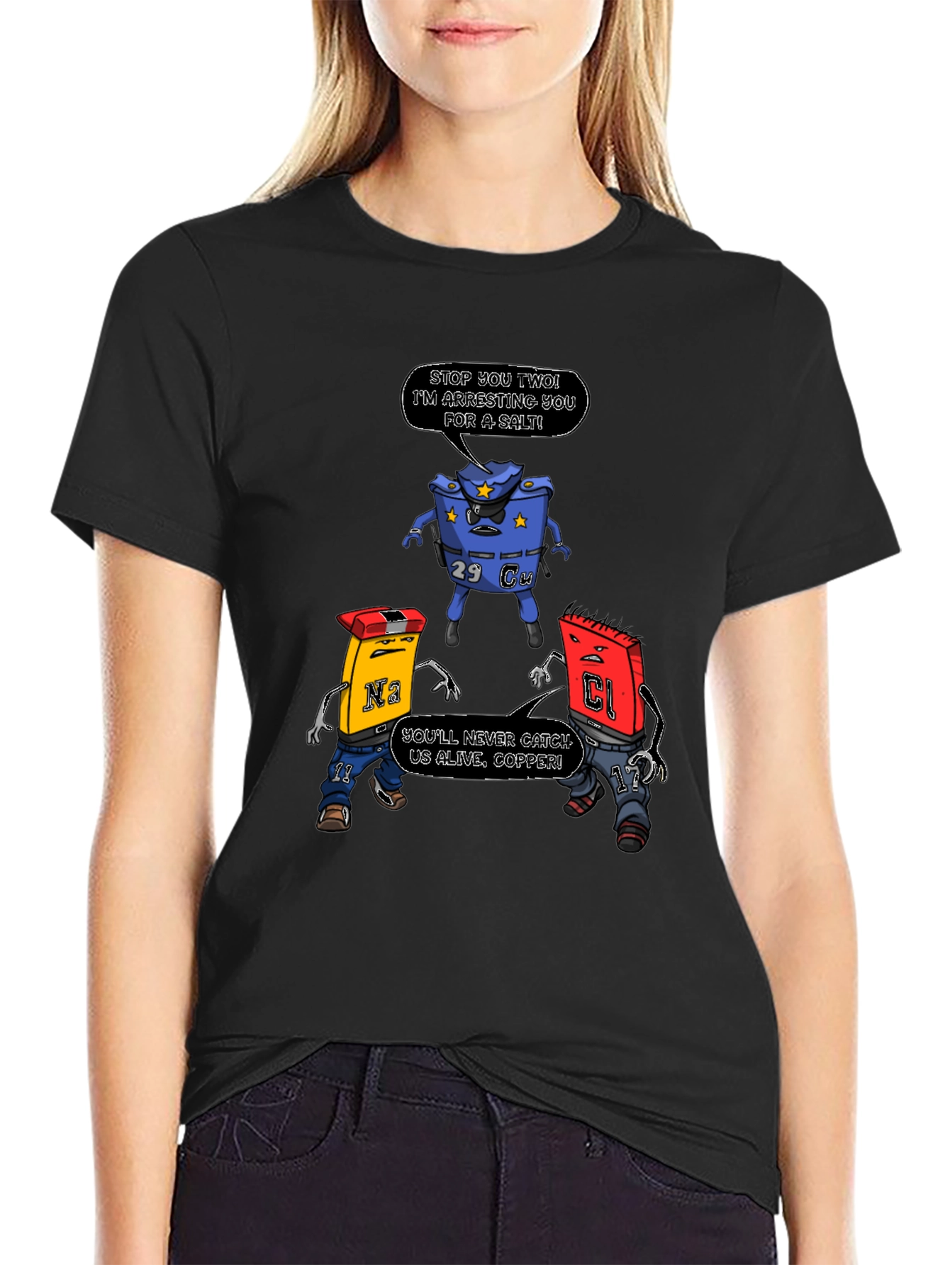 Funny Chemistry Pun T-Shirt: Arresting Salt