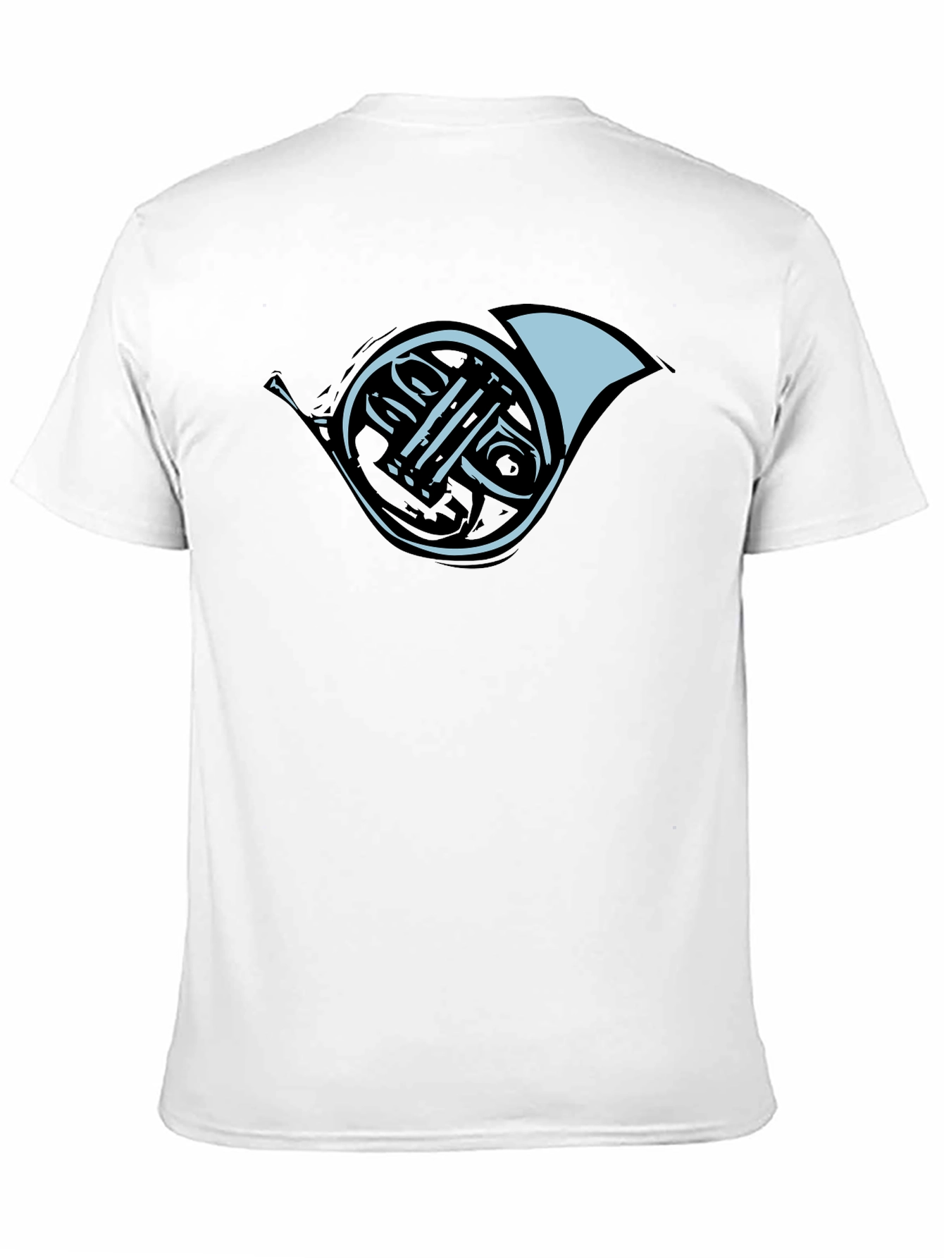 French Horn Graphic Tee - Black