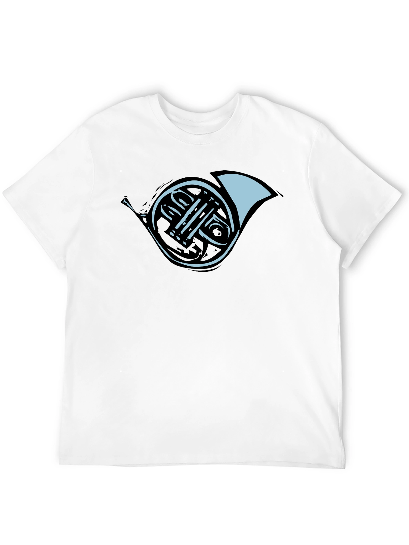 French Horn Graphic Tee - Black