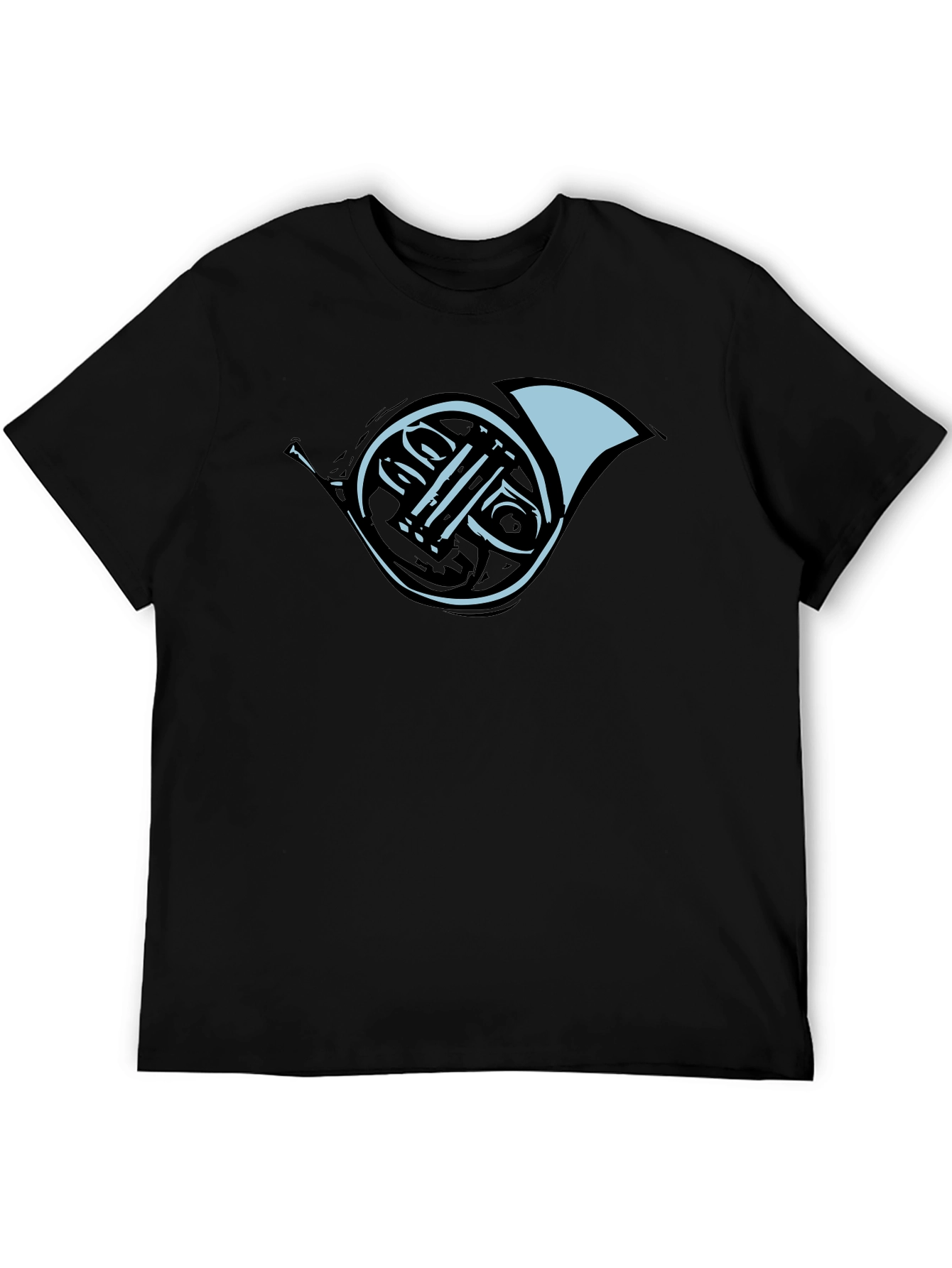 French Horn Graphic Tee - Black