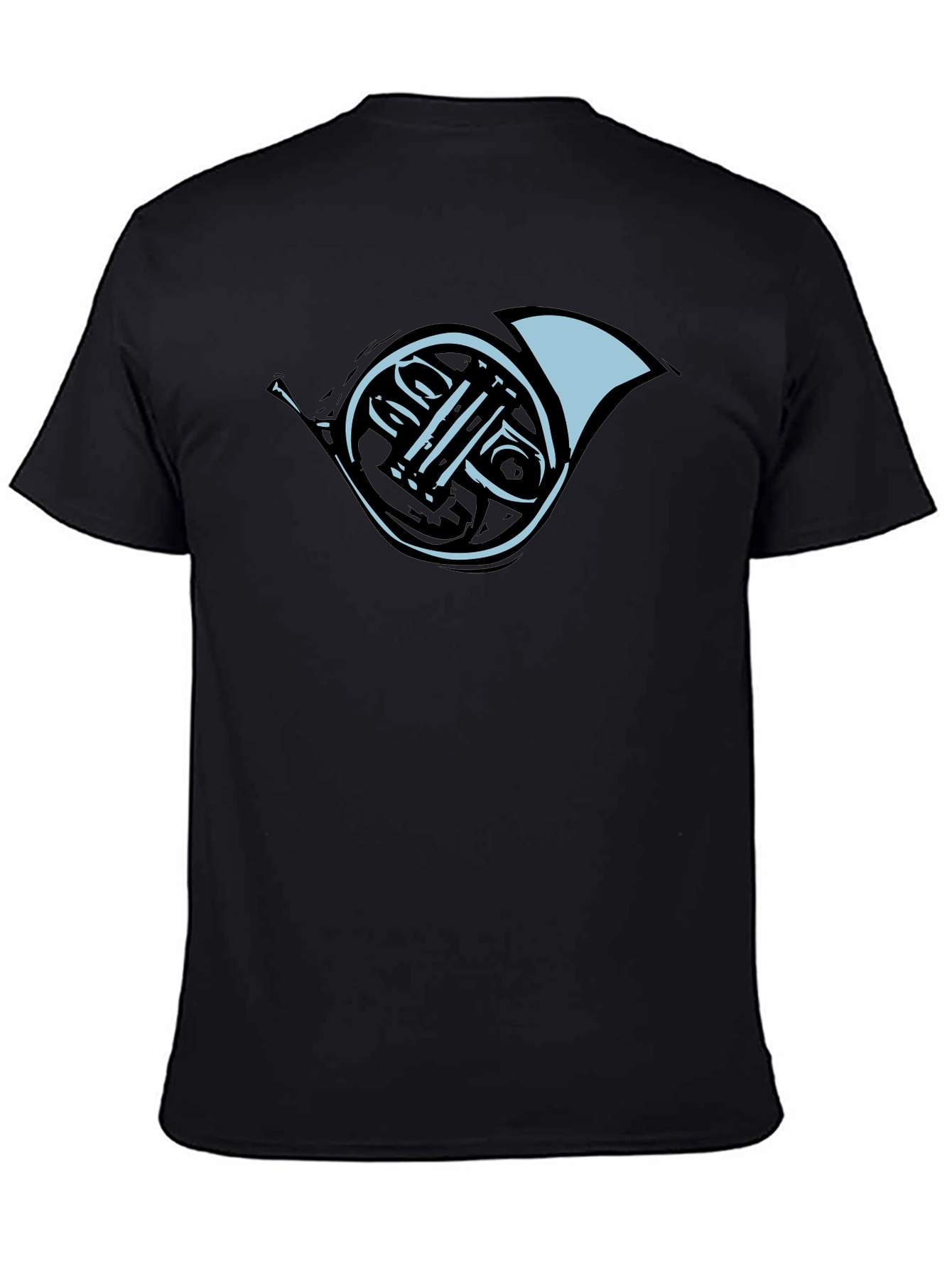 French Horn Graphic Tee - Black