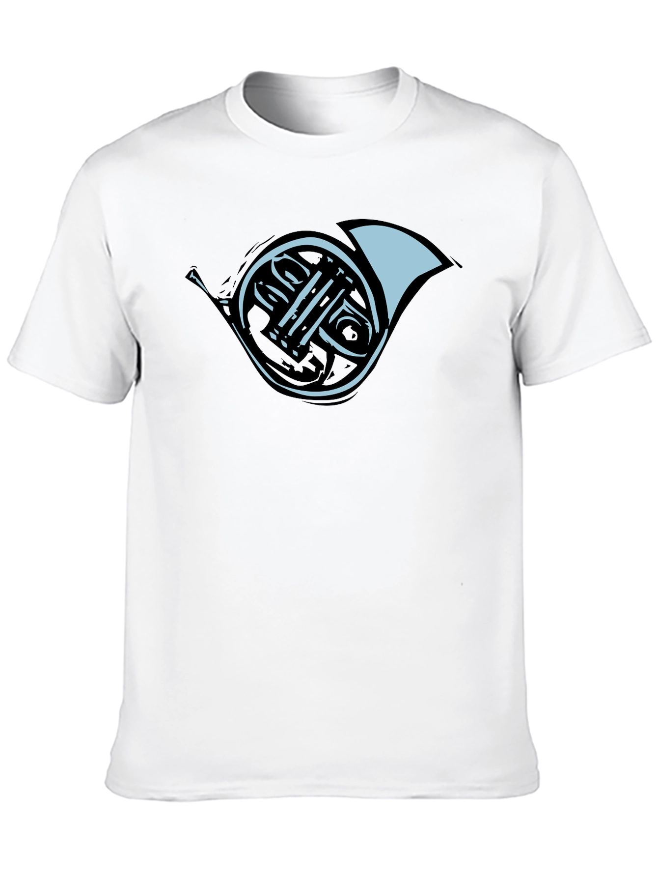 French Horn Graphic Tee - Black
