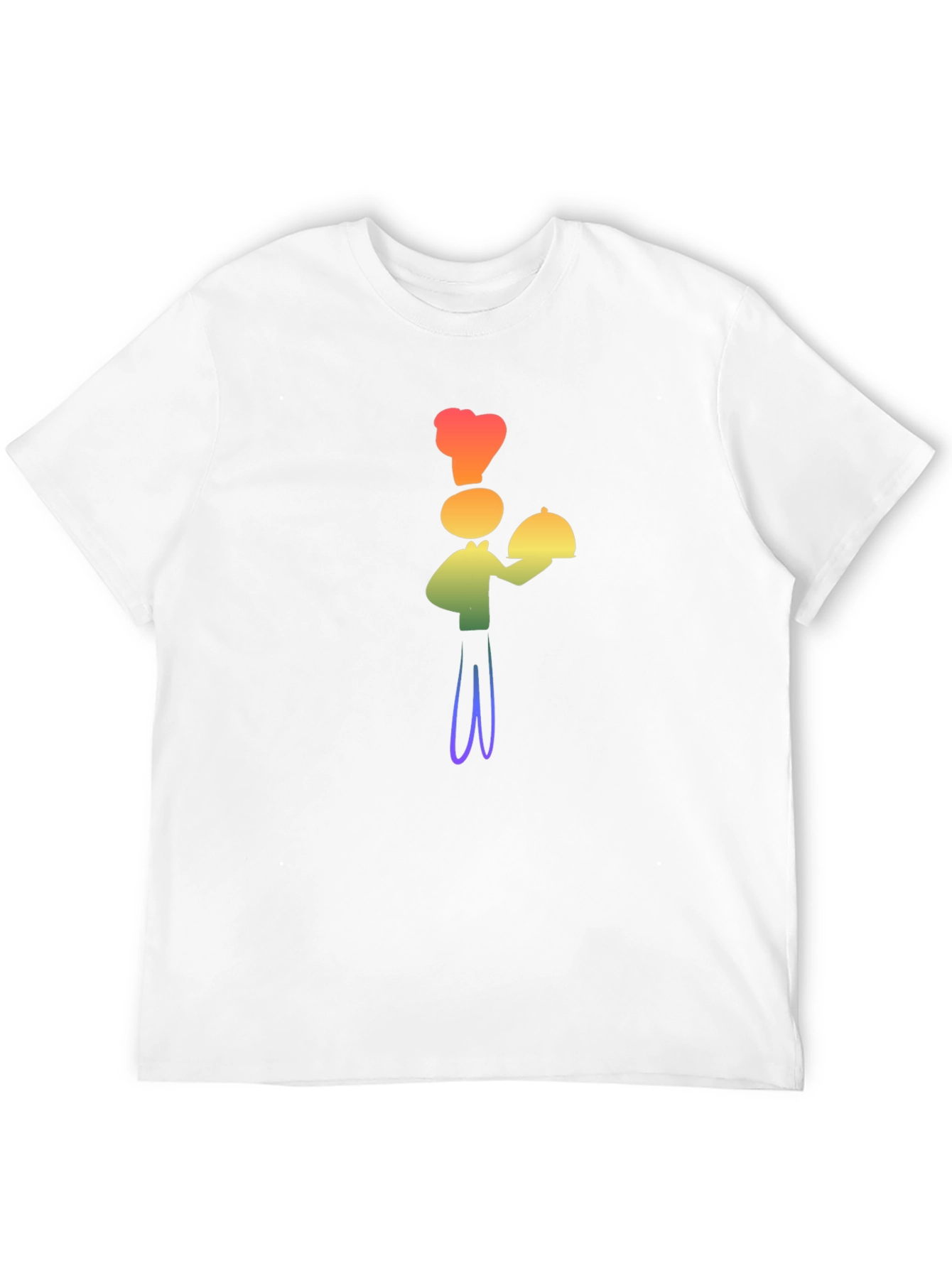 Rainbow Chef Graphic T-Shirt - Stylish Fun Design