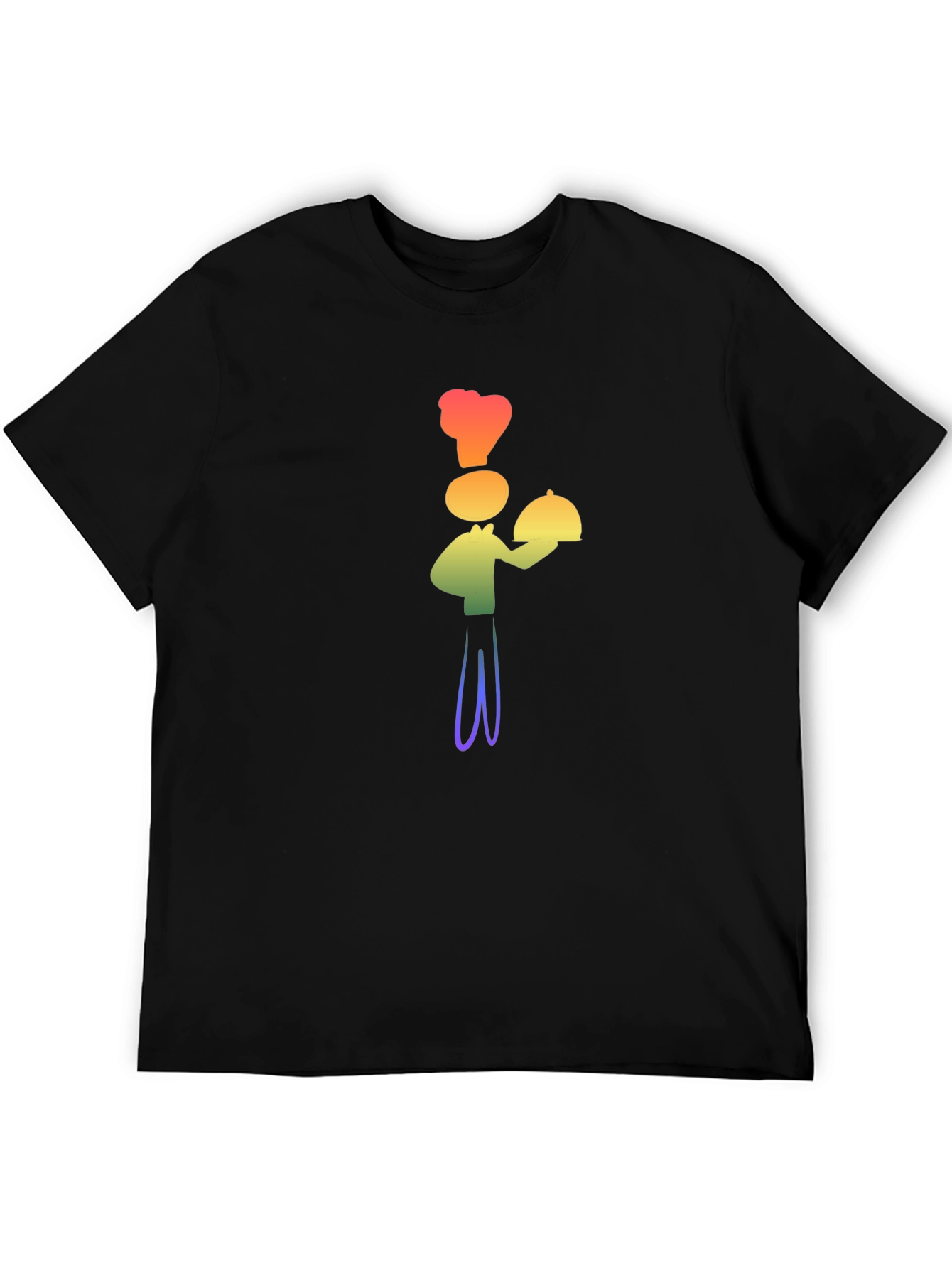 Rainbow Chef Graphic T-Shirt - Stylish Fun Design