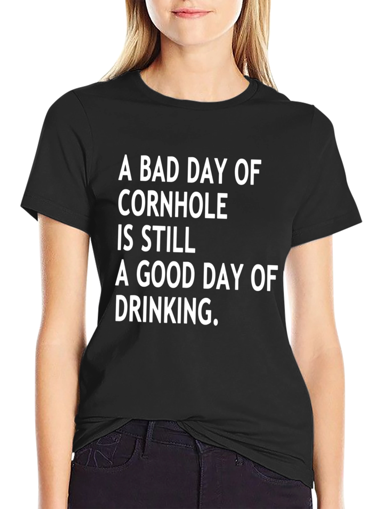 Cornhole & Drinking Slogan T-Shirt