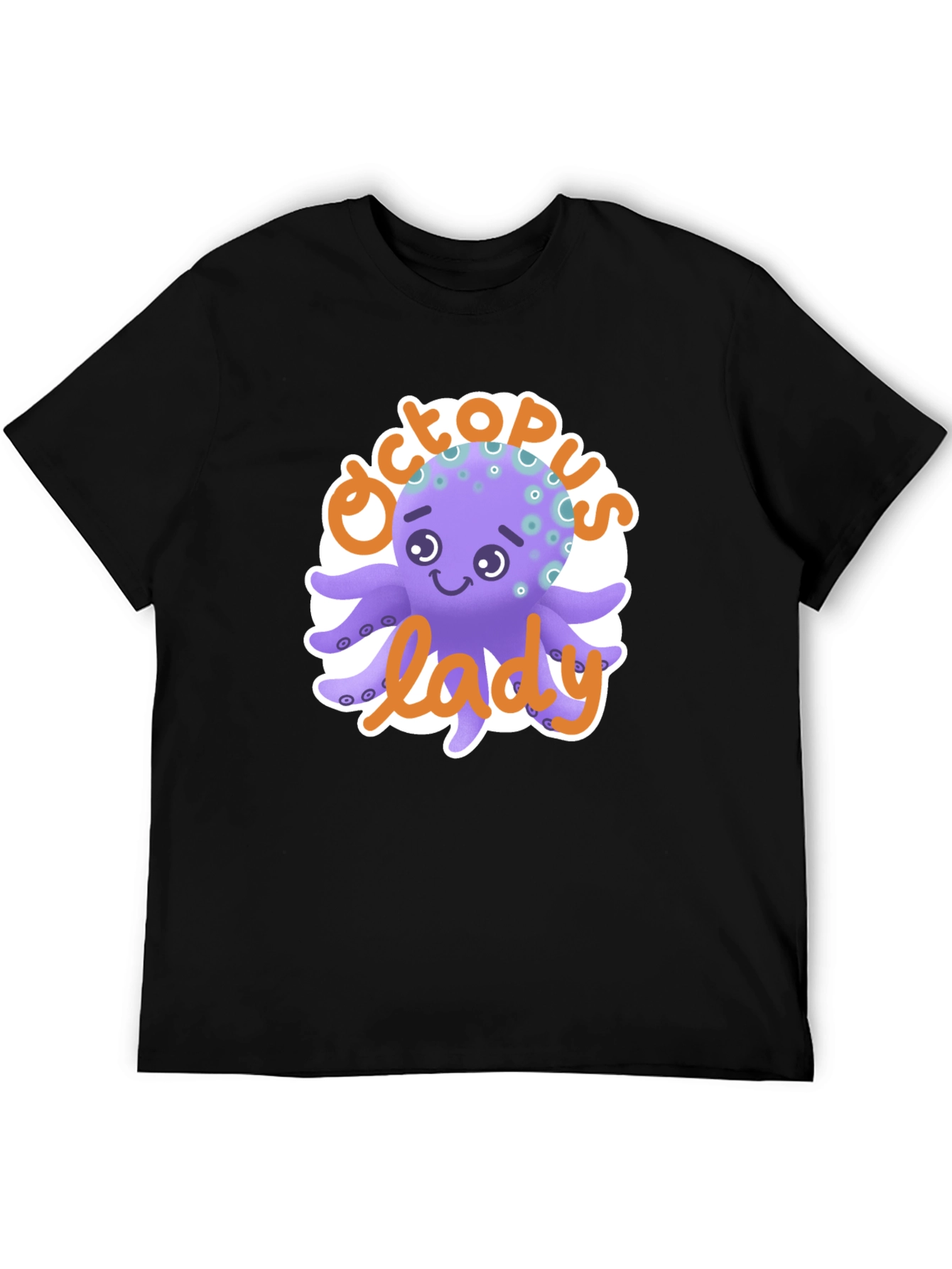 Octopus Lady T-Shirt - Cute Cartoon Graphic Tee
