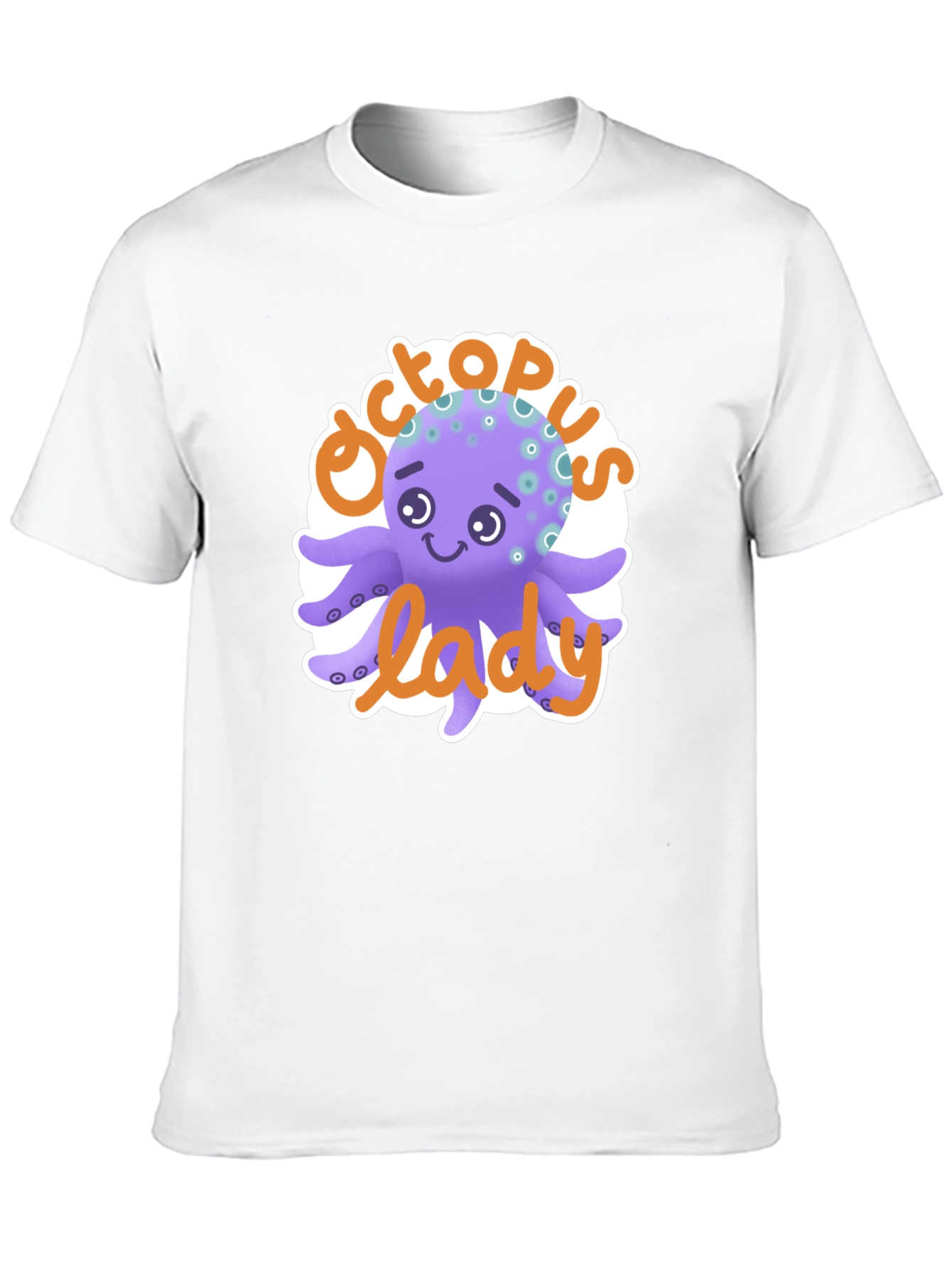 Octopus Lady T-Shirt - Cute Cartoon Graphic Tee