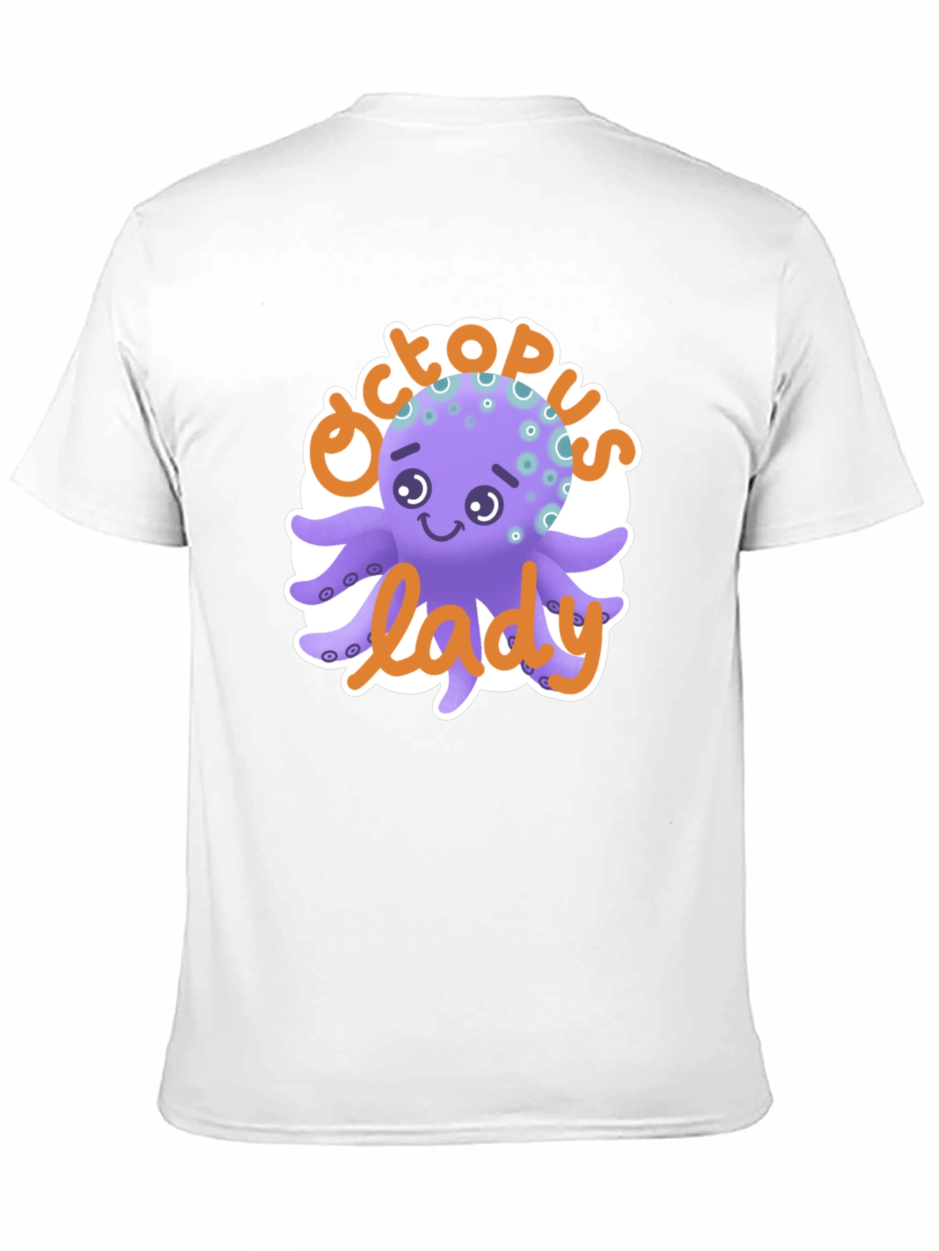 Octopus Lady T-Shirt - Cute Cartoon Graphic Tee