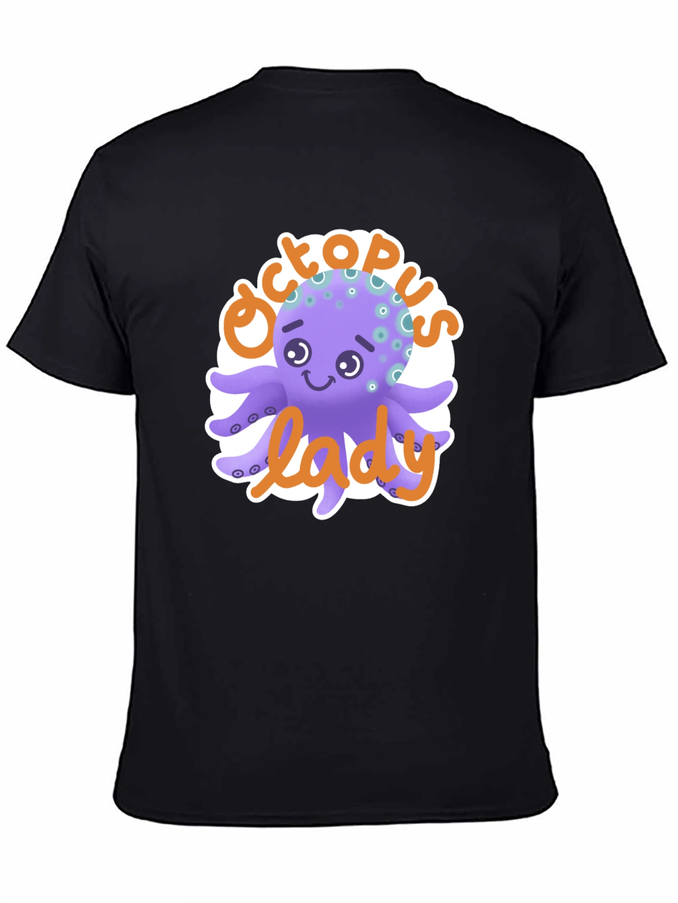 Octopus Lady T-Shirt - Cute Cartoon Graphic Tee