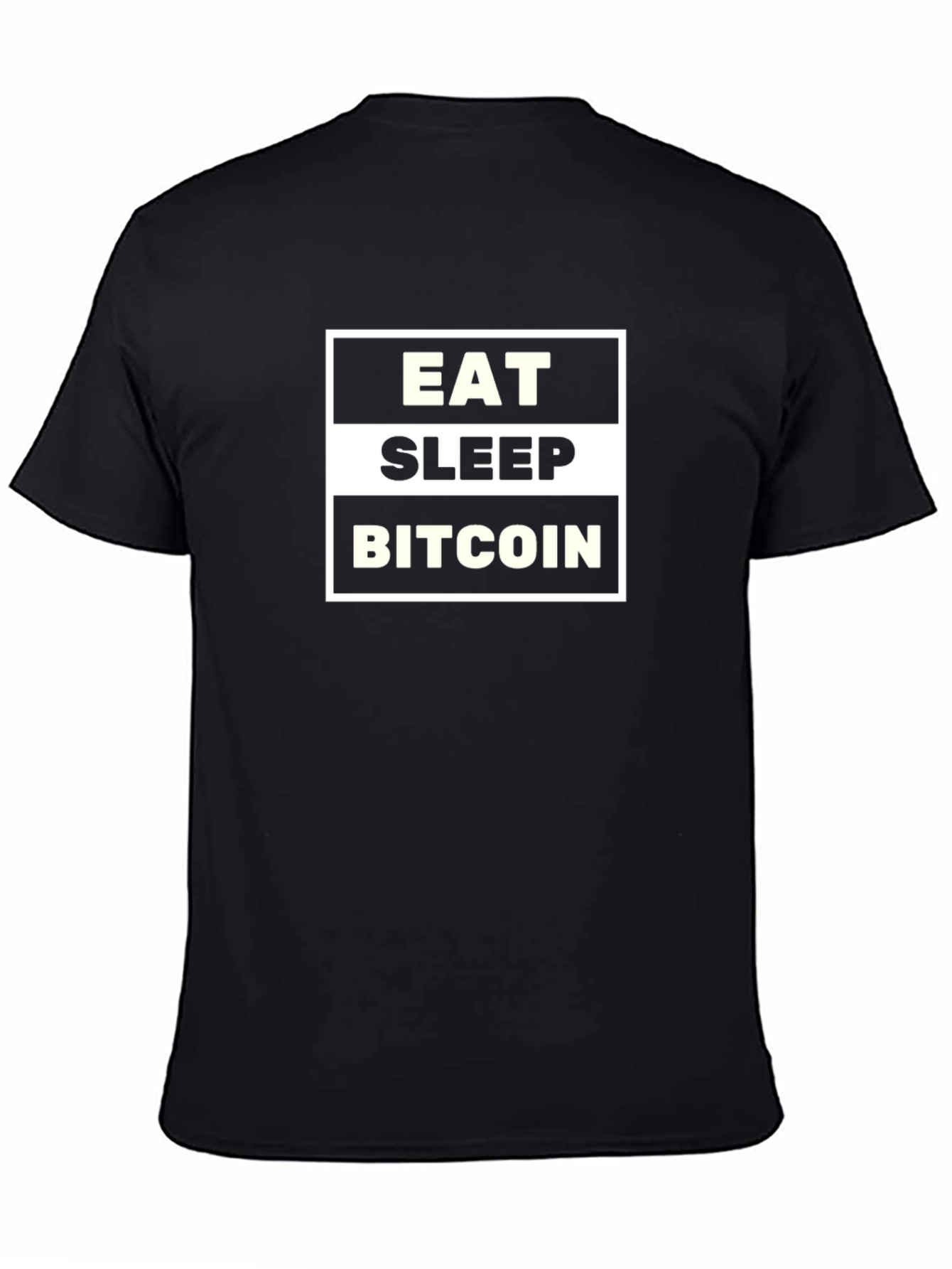 Eat Sleep Bitcoin Graphic Tee - Crypto Fan T-Shirt
