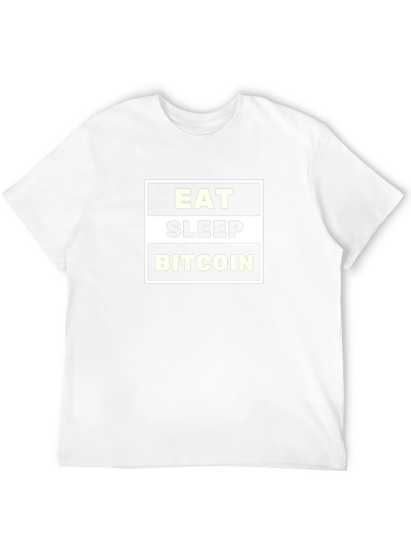 Eat Sleep Bitcoin Graphic Tee - Crypto Fan T-Shirt