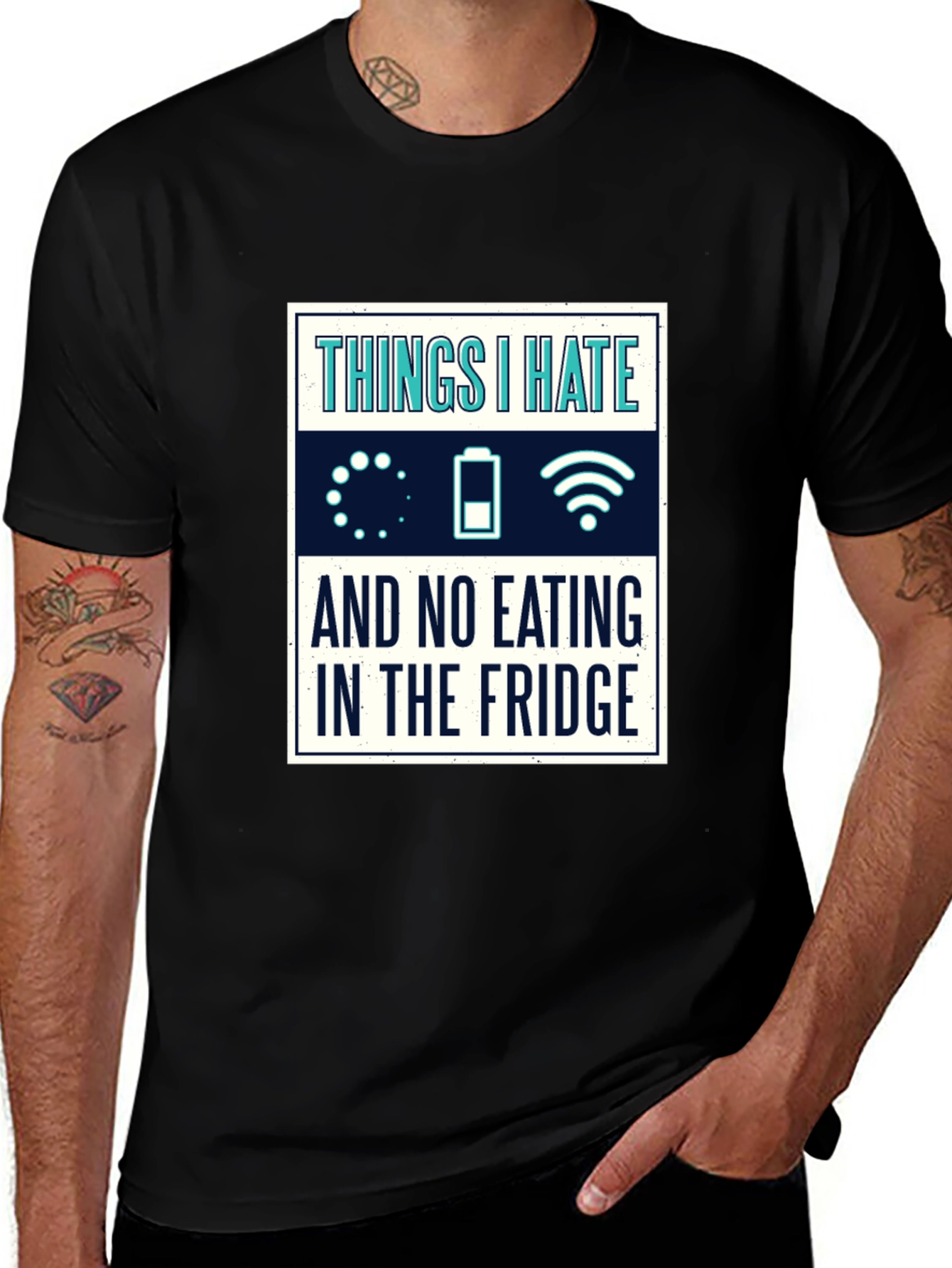 Funny Things I Hate Black Graphic Tee