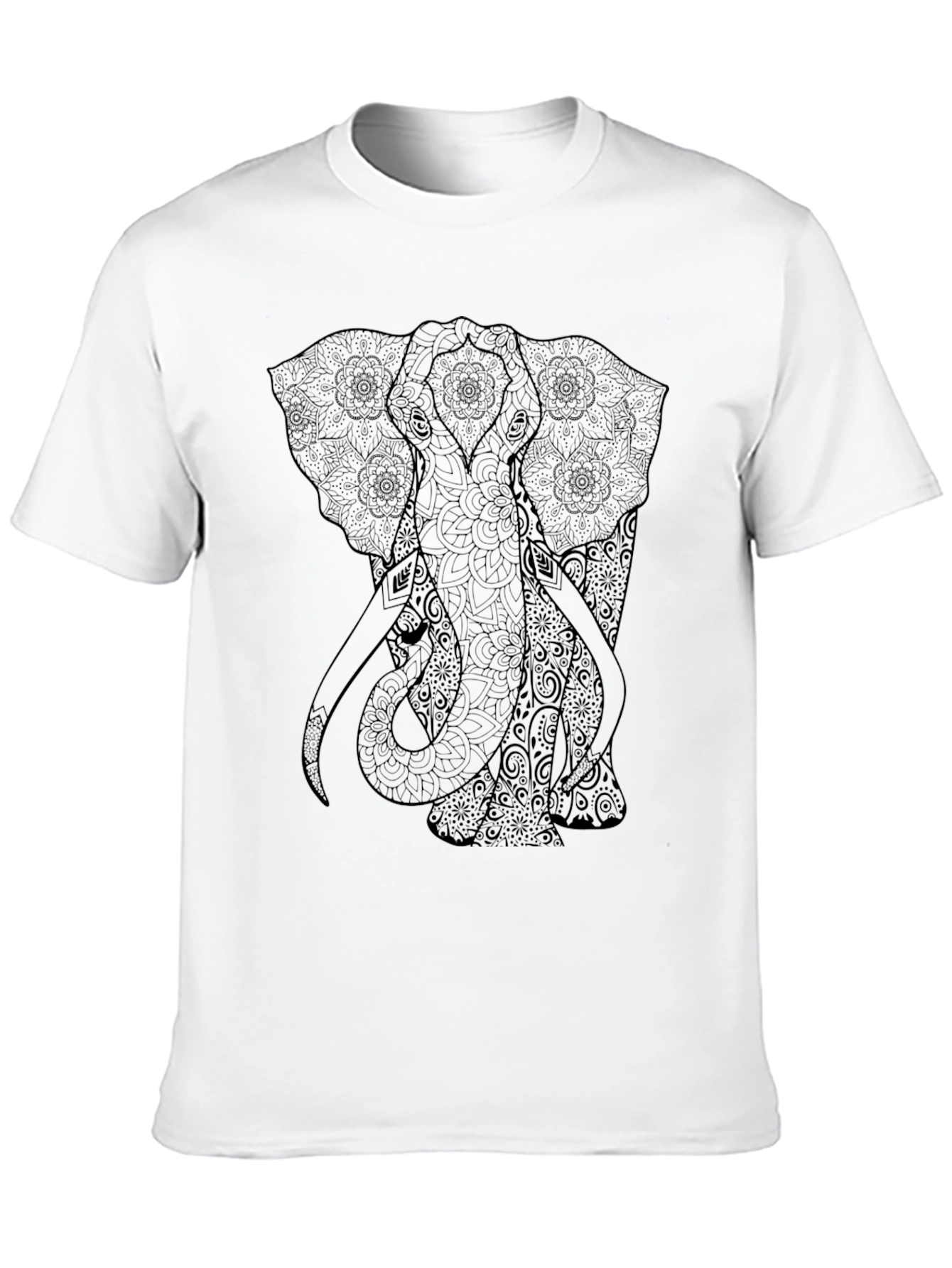 Elephant Mandala Graphic T-Shirt