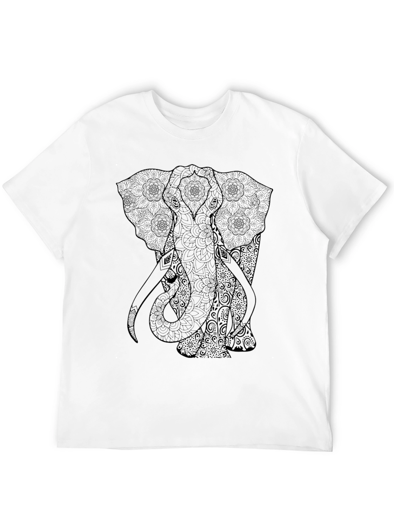 Elephant Mandala Graphic T-Shirt