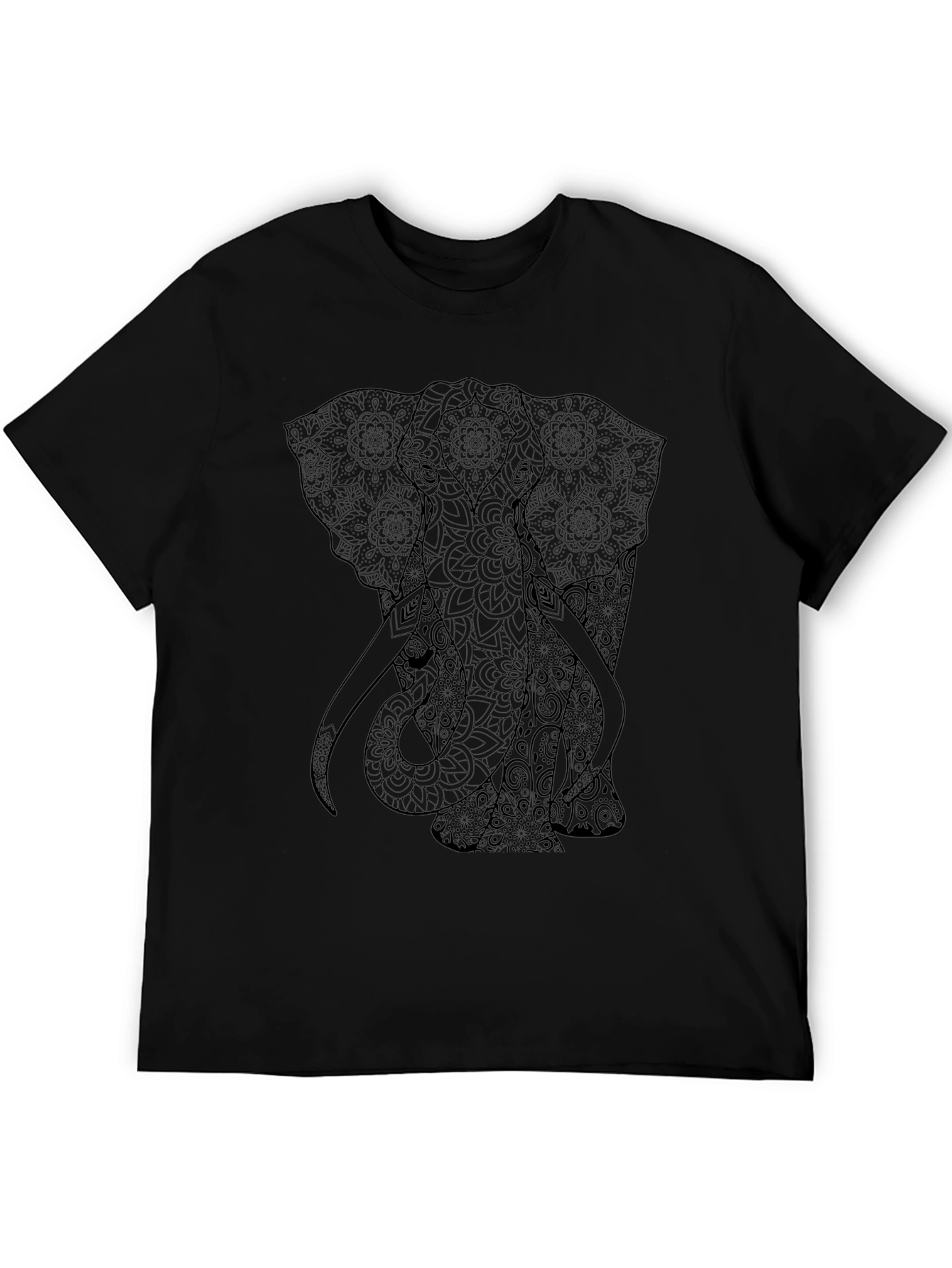 Elephant Mandala Graphic T-Shirt