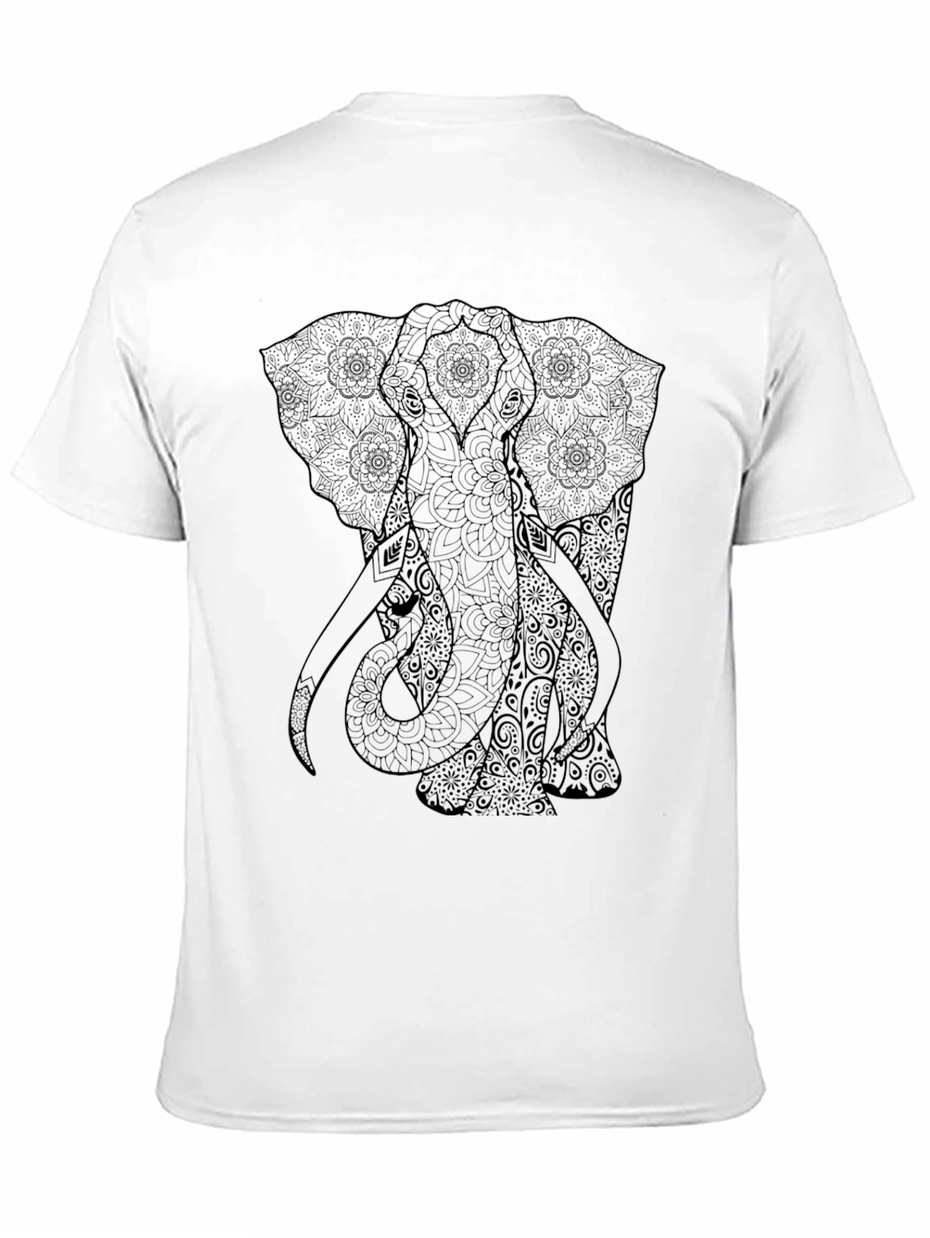Elephant Mandala Graphic T-Shirt