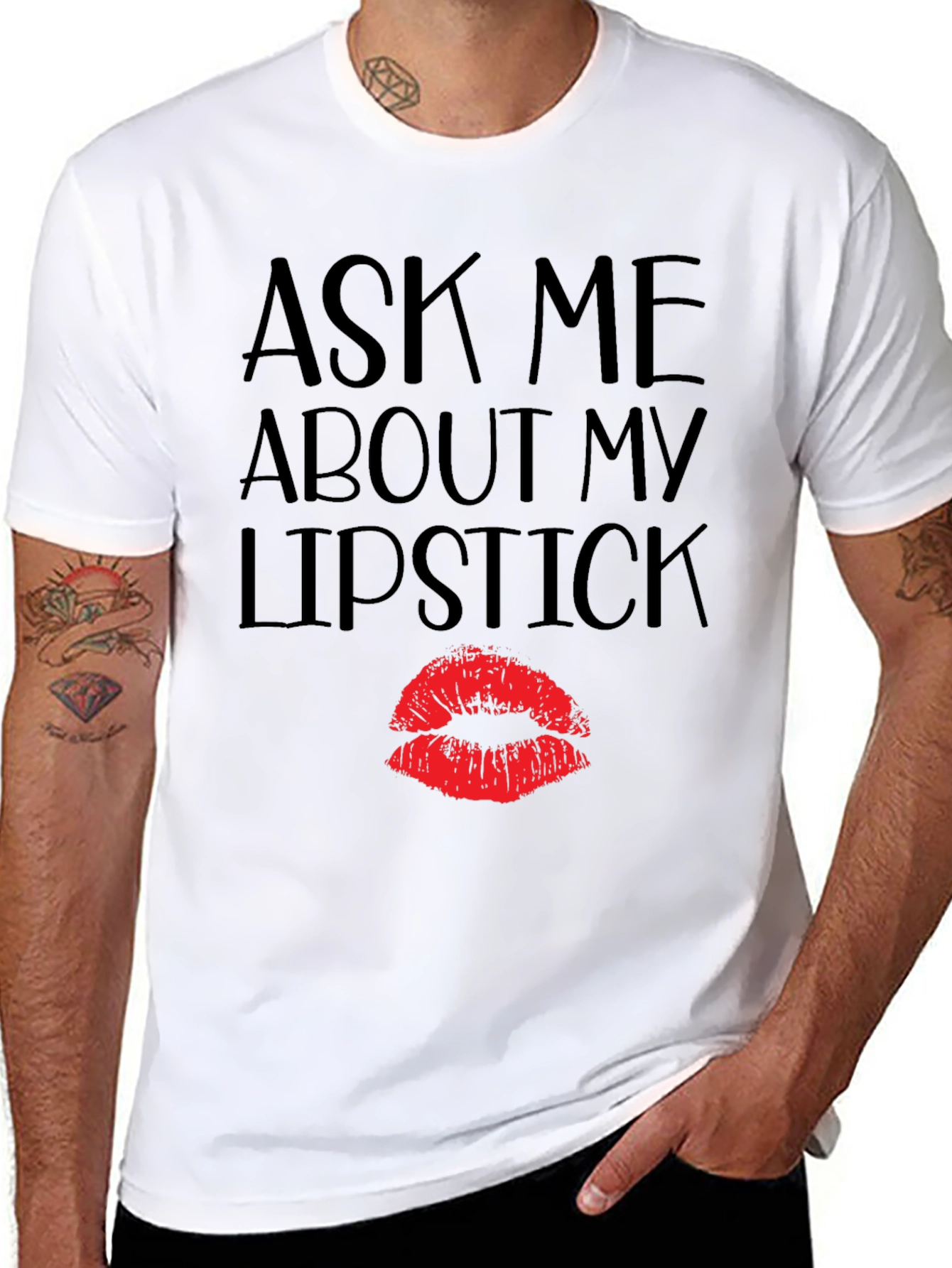 Ask Me About My Lipstick T-Shirt