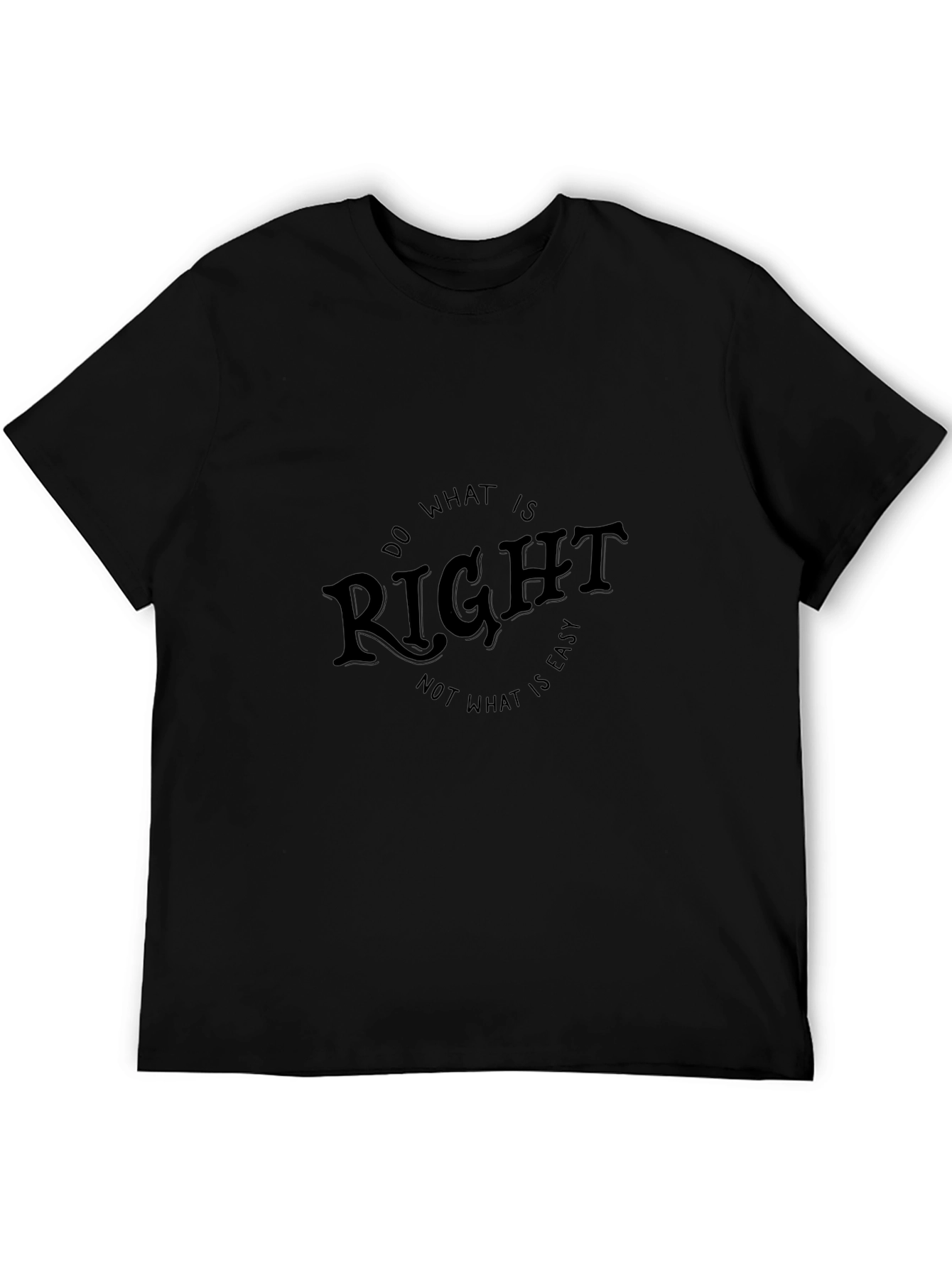 Do What Is Right Black Graphic Tee