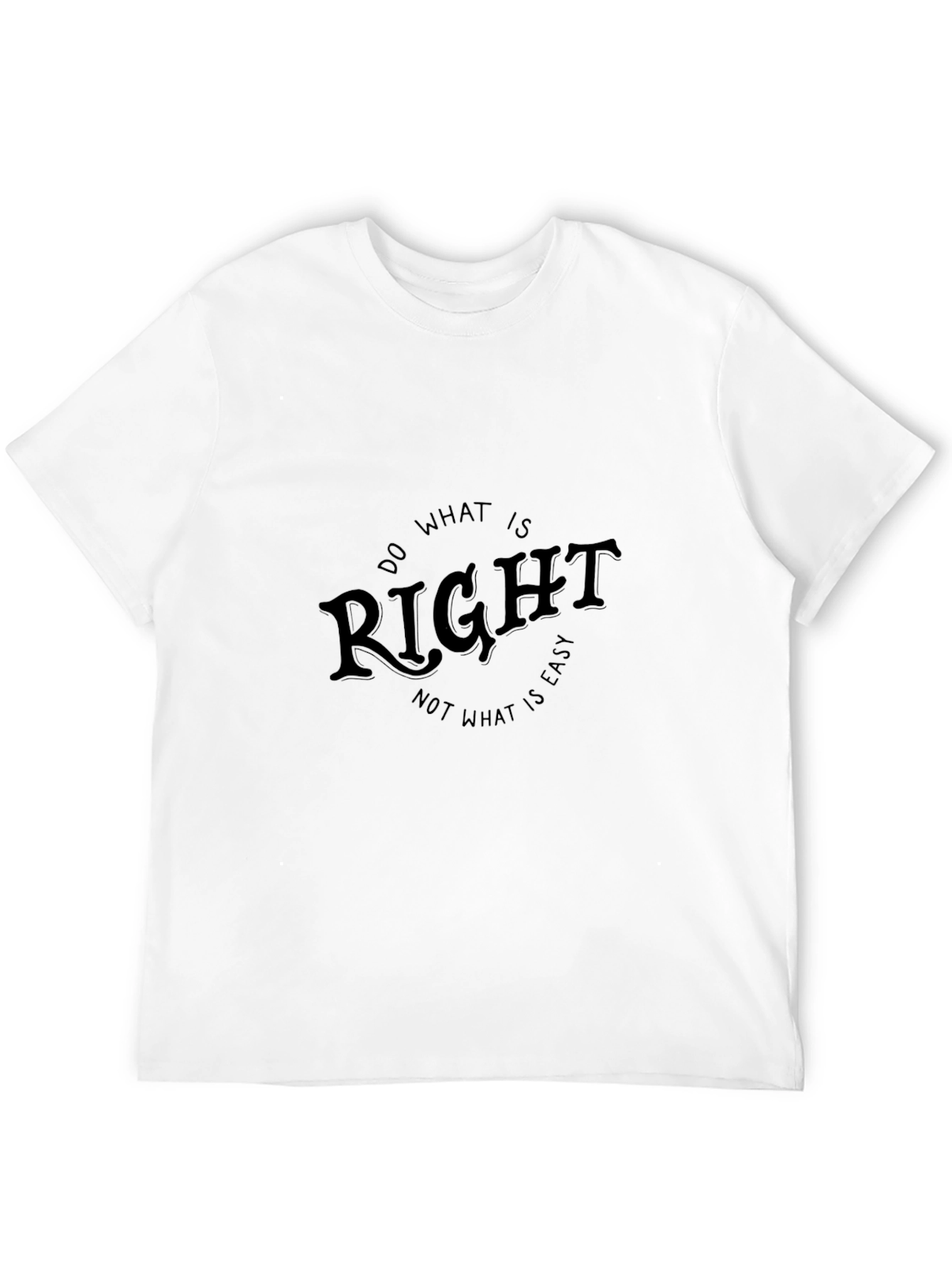Do What Is Right Black Graphic Tee