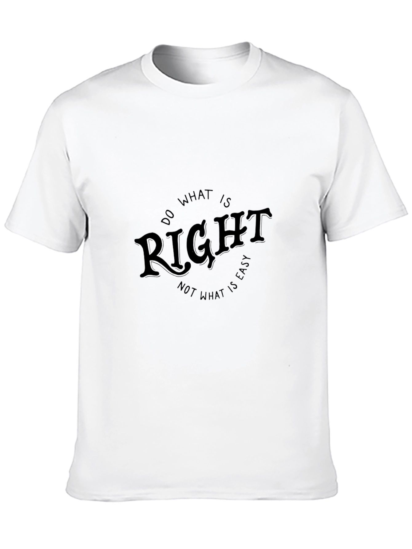 Do What Is Right Black Graphic Tee