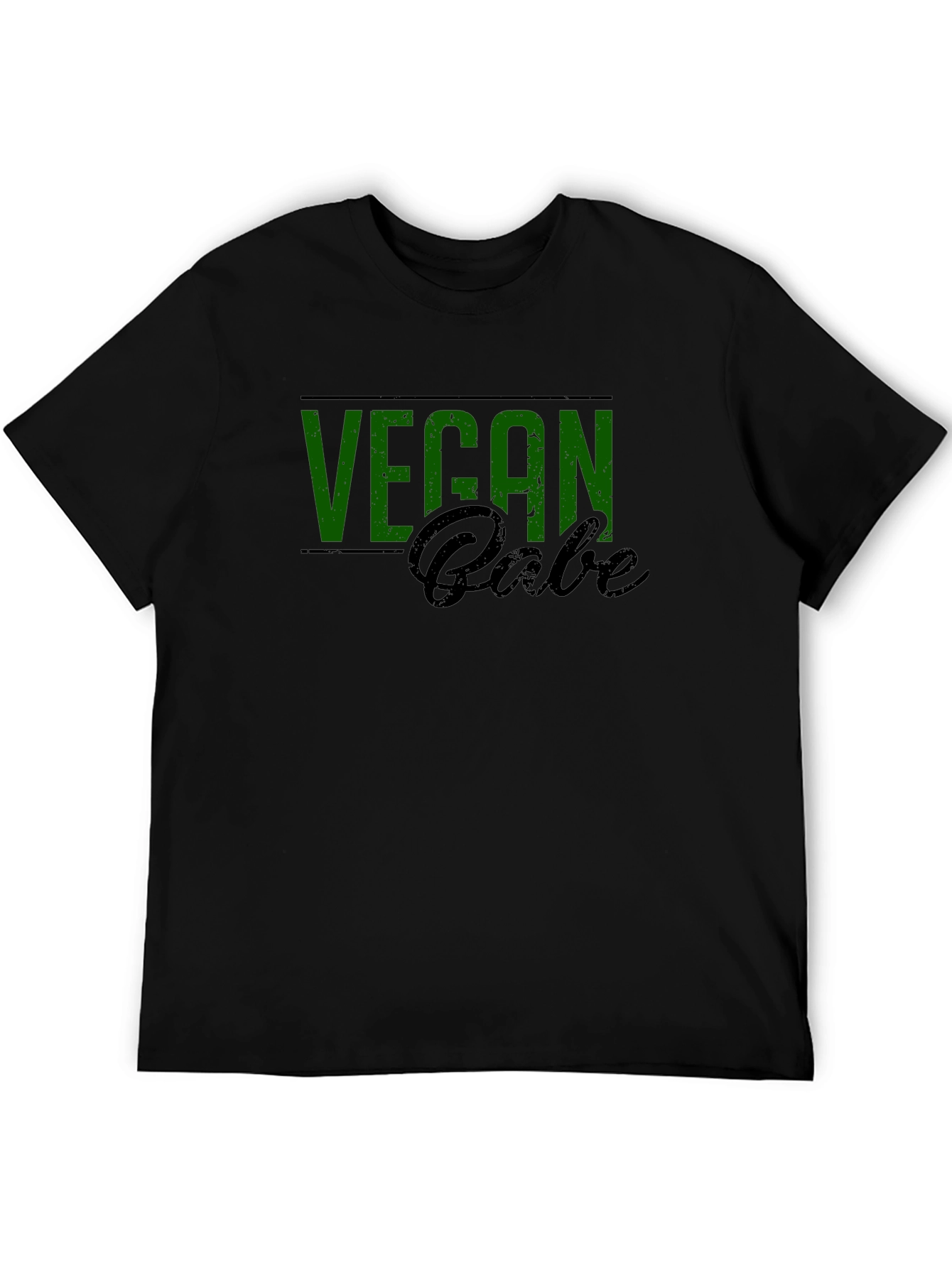 Vegan Babe Graphic Tee - Black Cotton Blend