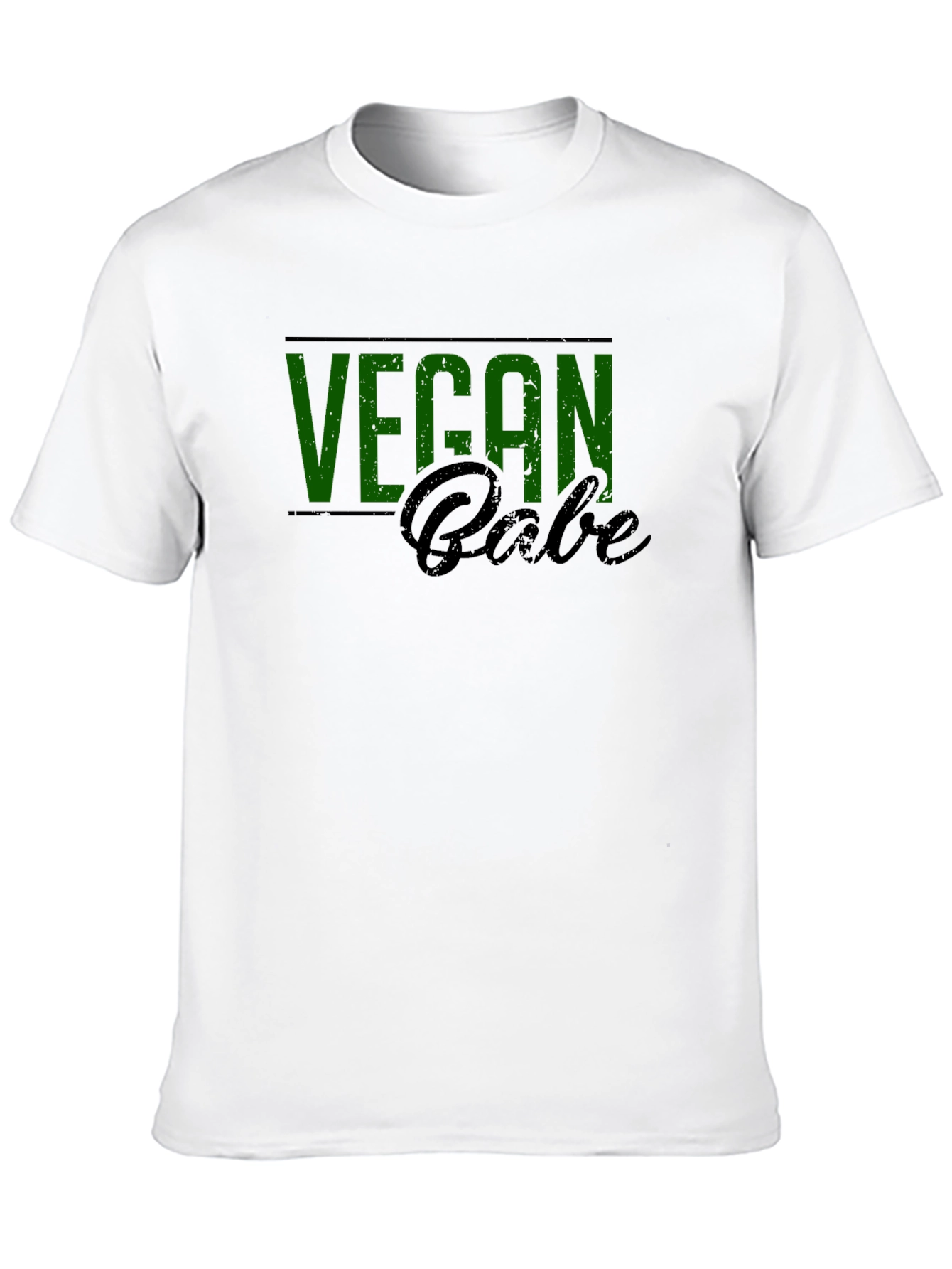 Vegan Babe Graphic Tee - Black Cotton Blend