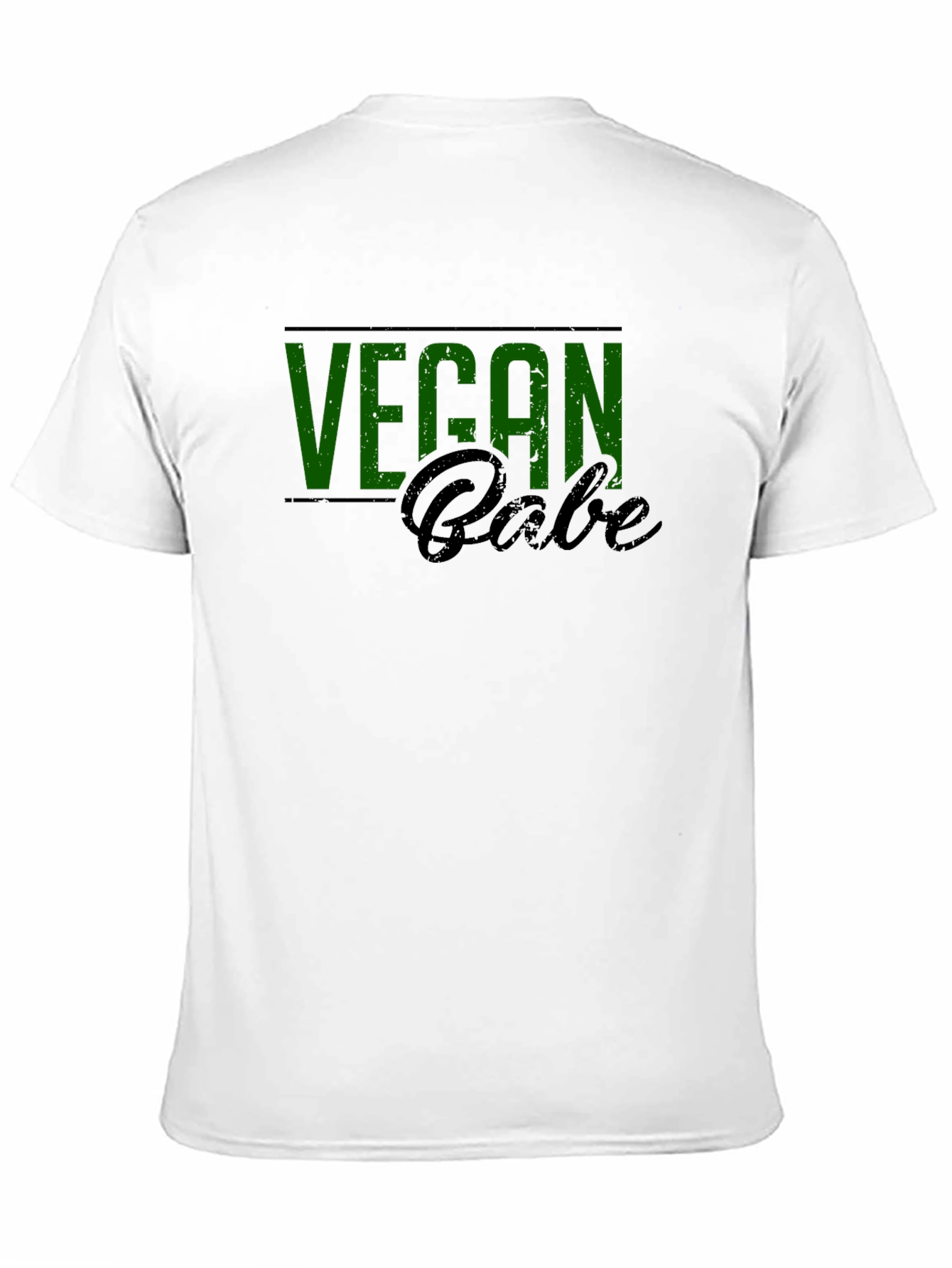 Vegan Babe Graphic Tee - Black Cotton Blend