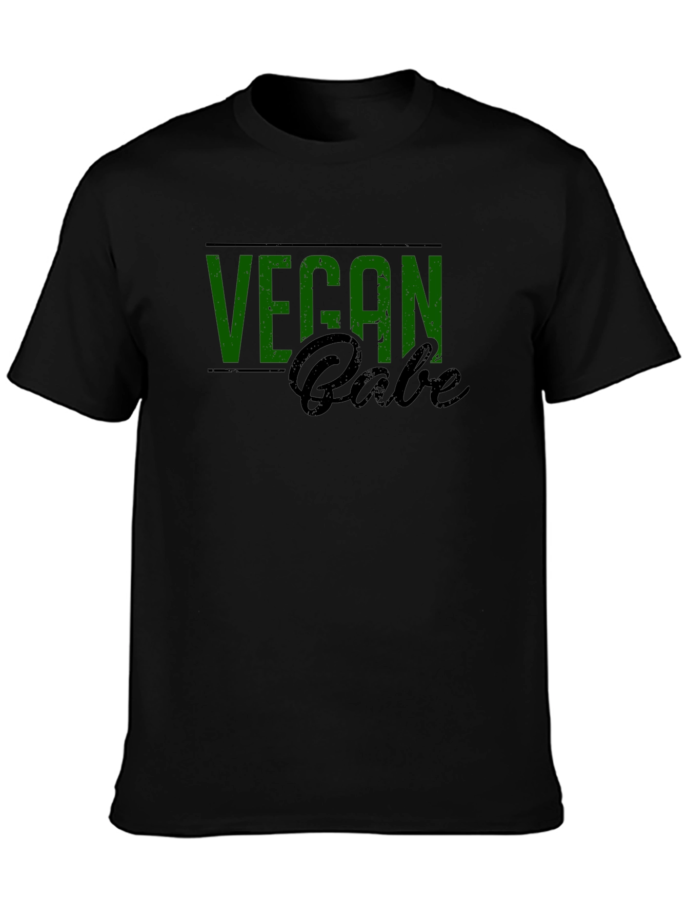 Vegan Babe Graphic Tee - Black Cotton Blend
