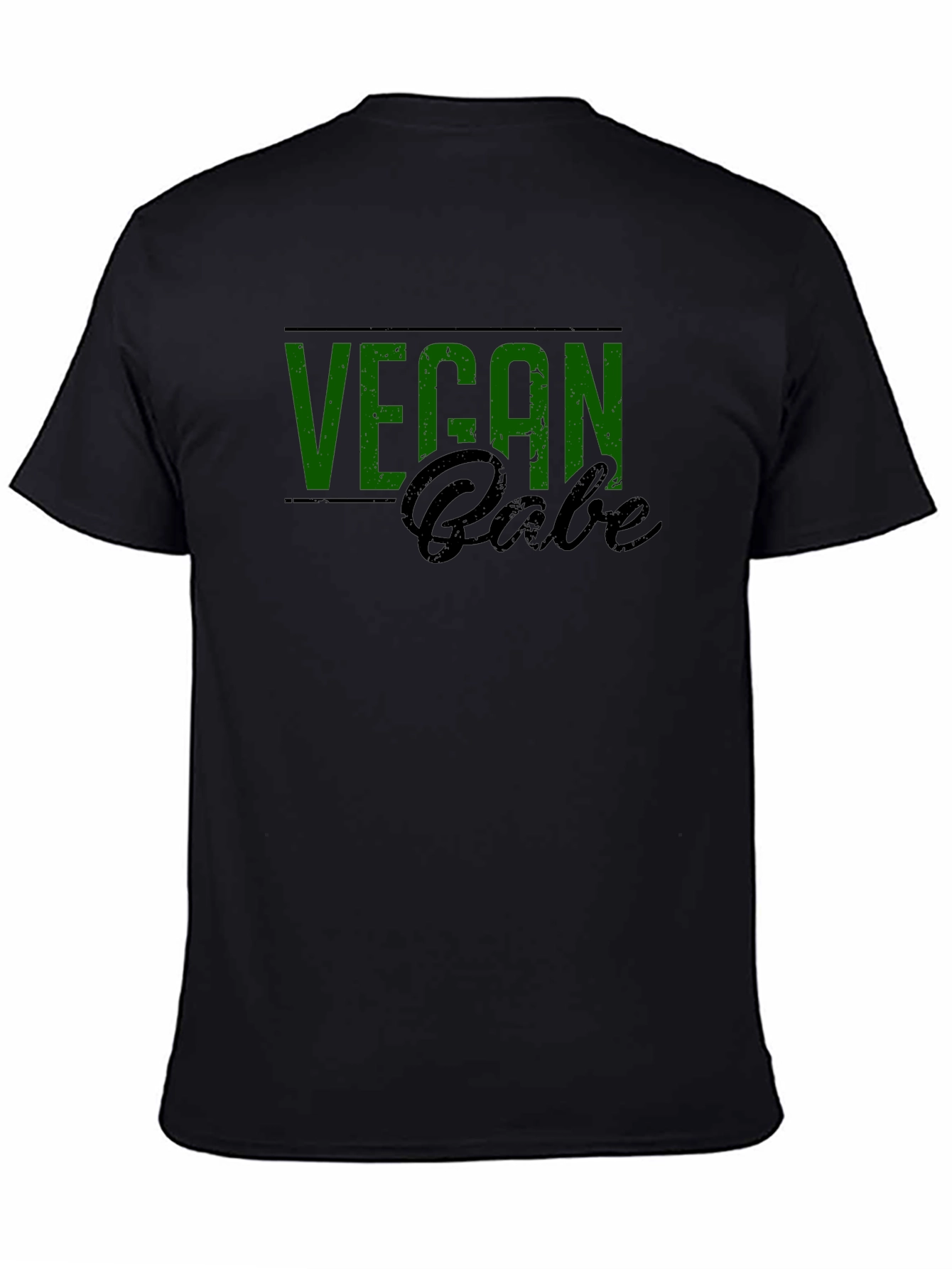 Vegan Babe Graphic Tee - Black Cotton Blend