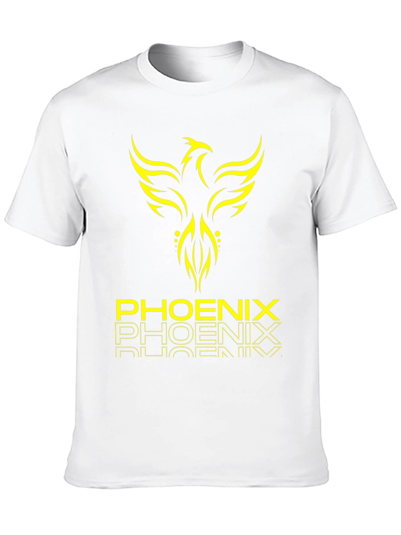Phoenix Graphic Print Black T-Shirt