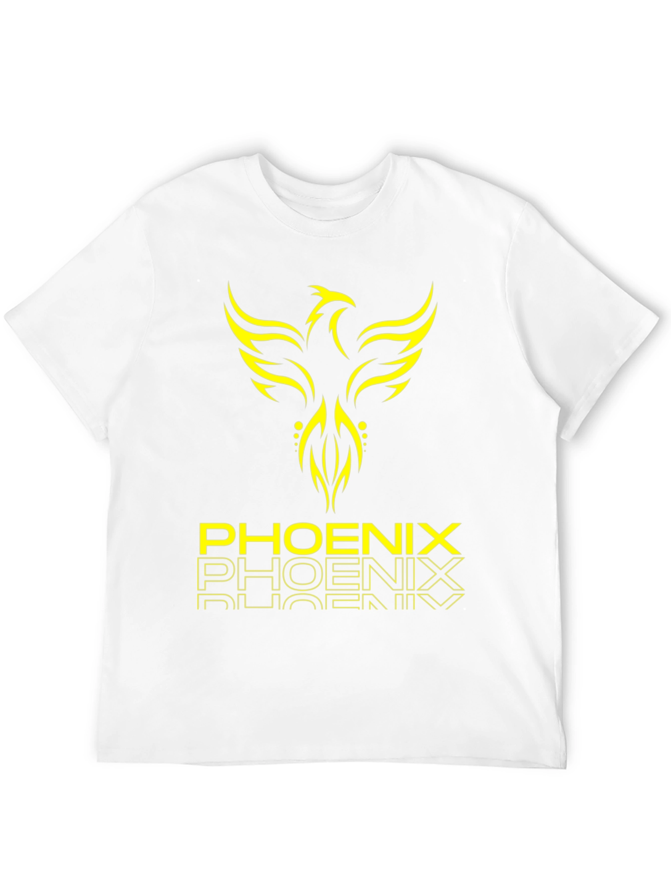 Phoenix Graphic Print Black T-Shirt