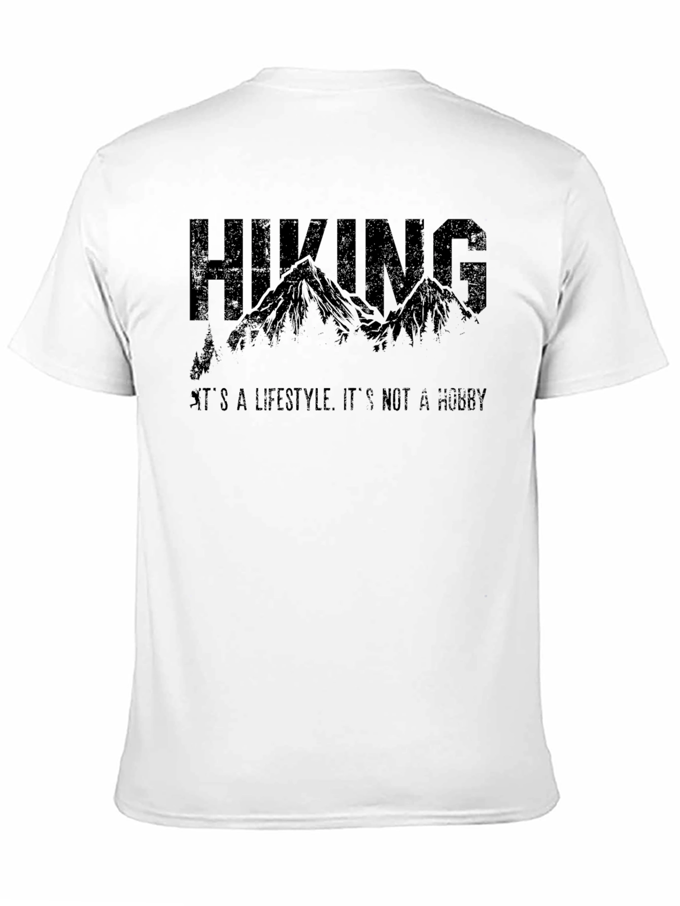 Hiking Lifestyle Black Graphic Tee