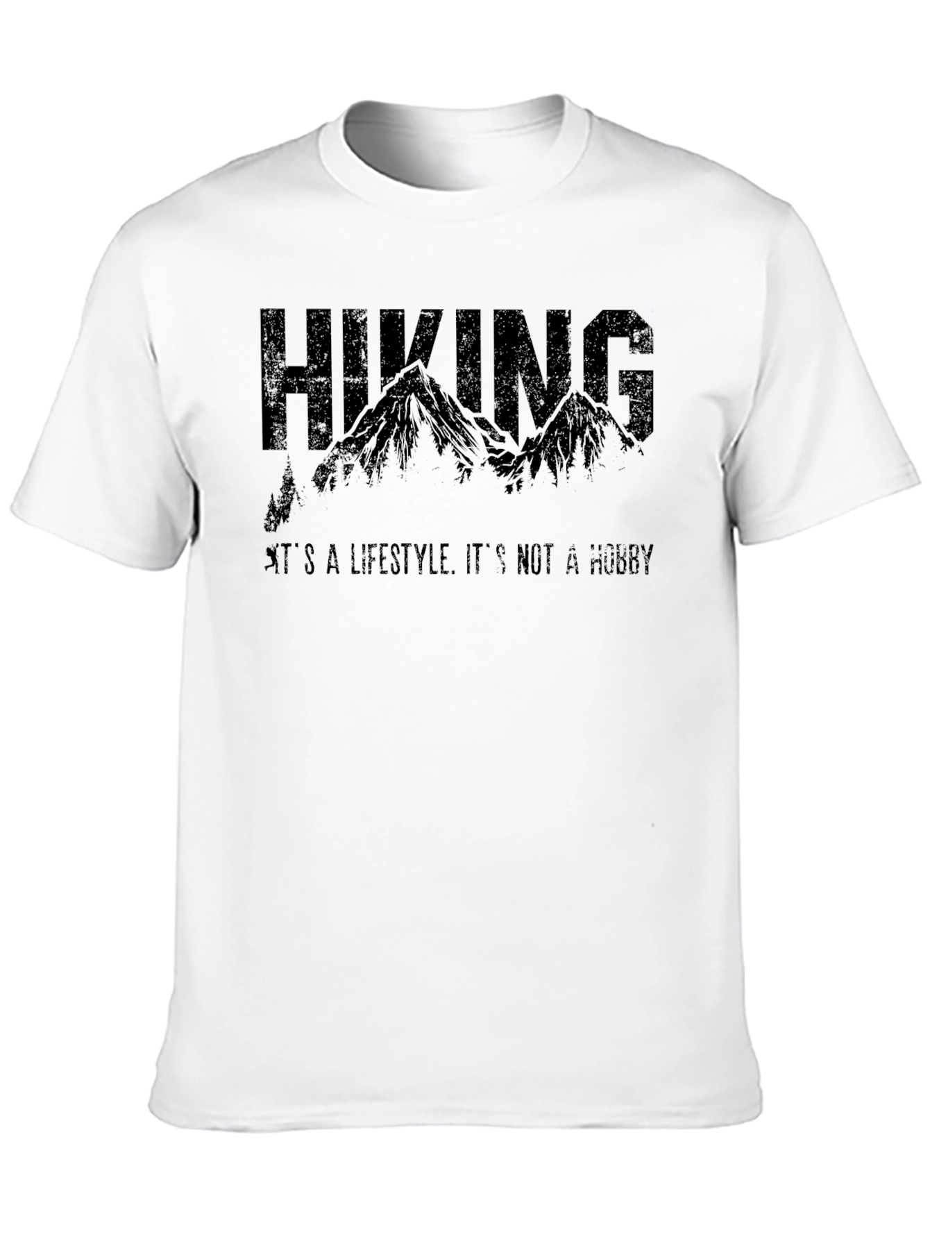 Hiking Lifestyle Black Graphic Tee