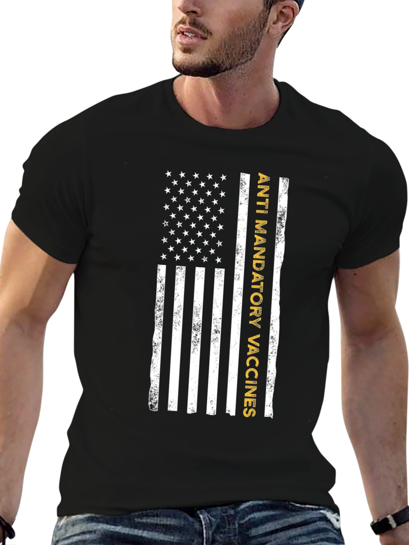 Anti-Mandatory Vaccines American Flag T-Shirt