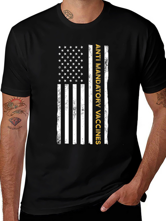 Anti-Mandatory Vaccines American Flag T-Shirt