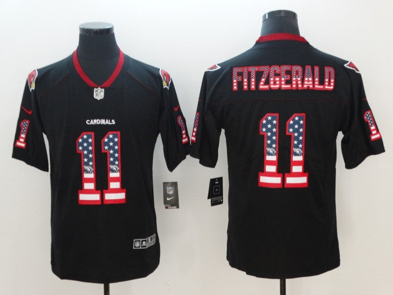 Men's Arizona Cardinals Larry Fitzgerald #11 Black Alternate Game Jerseys