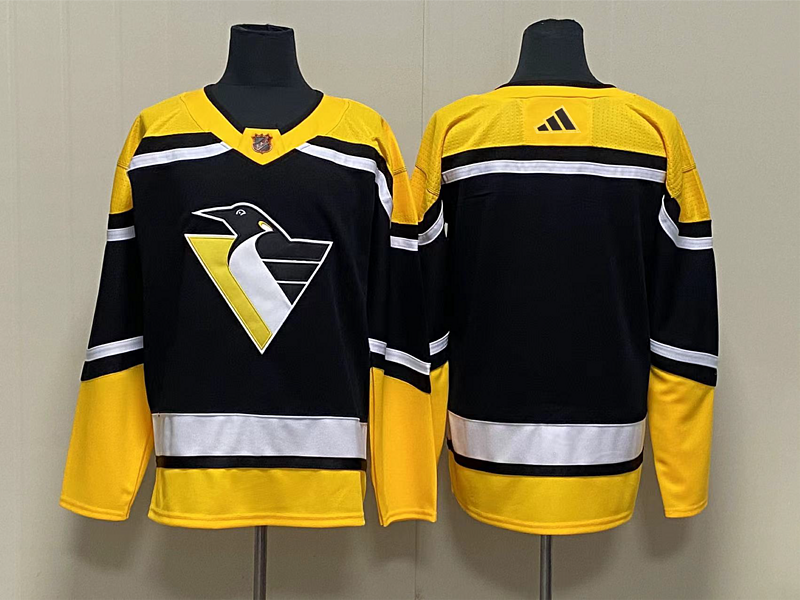 Men's Pittsburgh Penguins Black Blank Jerseys