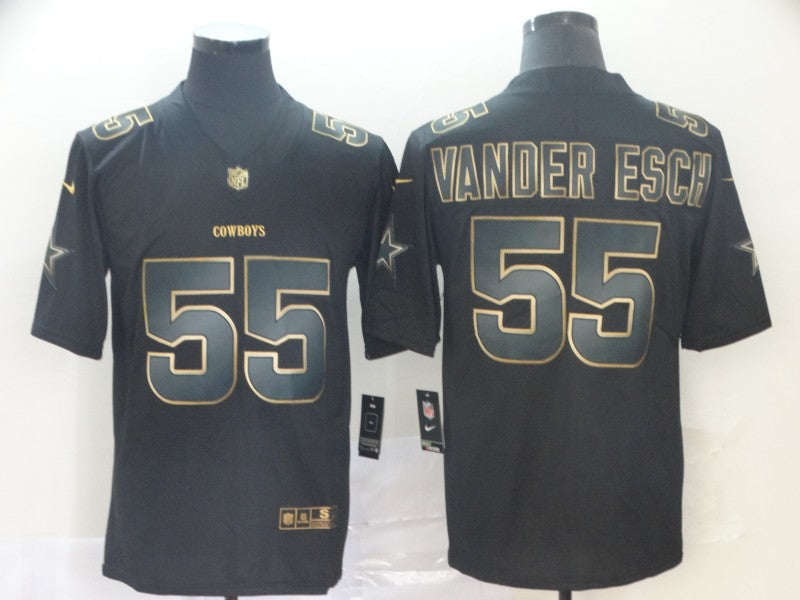 Men's Dallas Cowboys Leighton Vander Esch #55 Black Game Player Jerseys