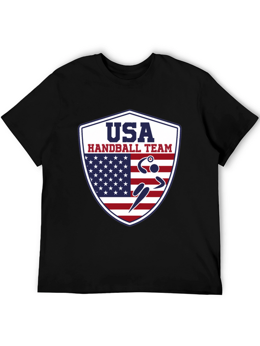 USA Handball Team T-Shirt Patriotic Design