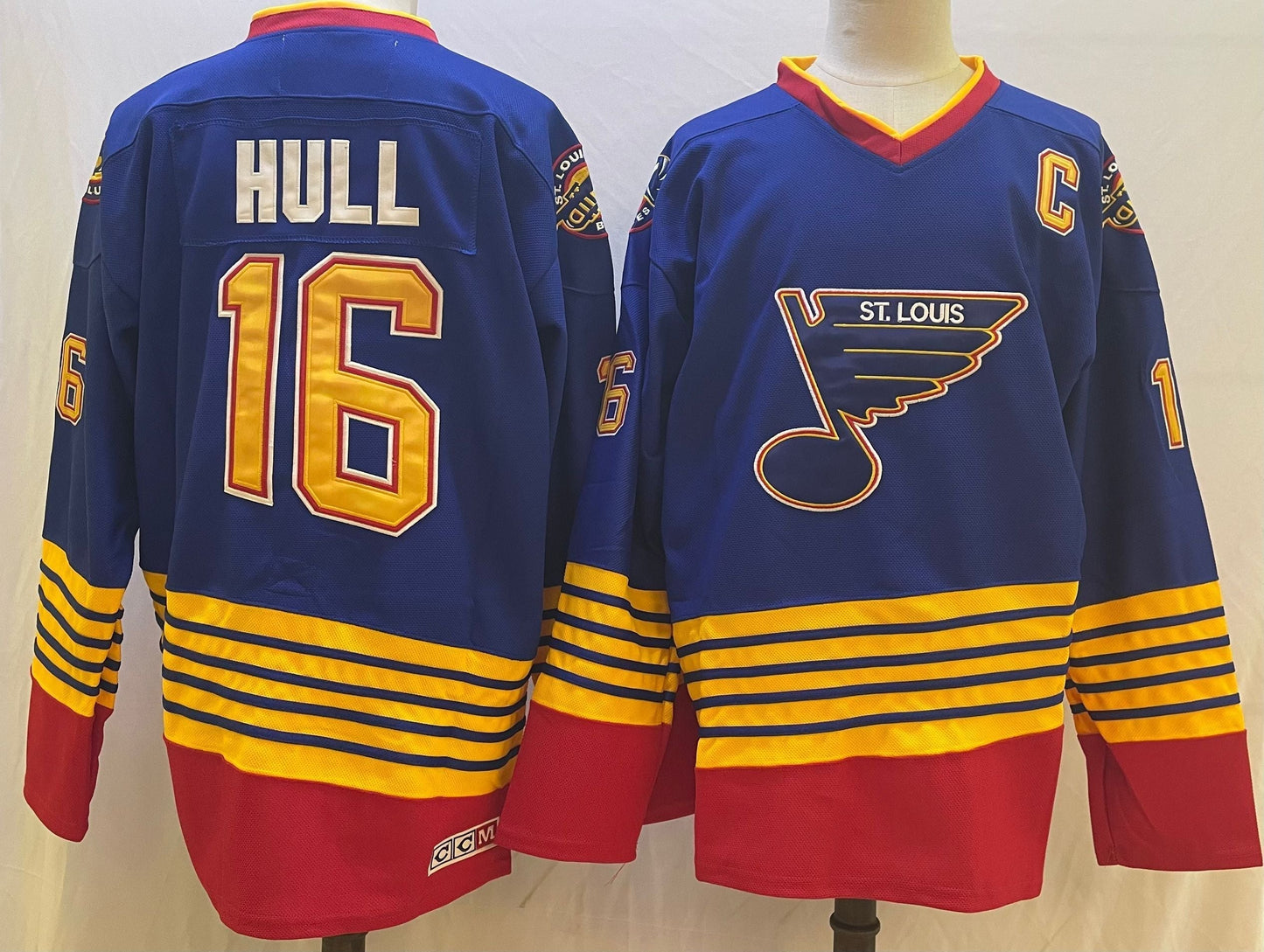 Men's St. Louis Blues Brett Hull #16 Blue Breakaway Player Jerseys