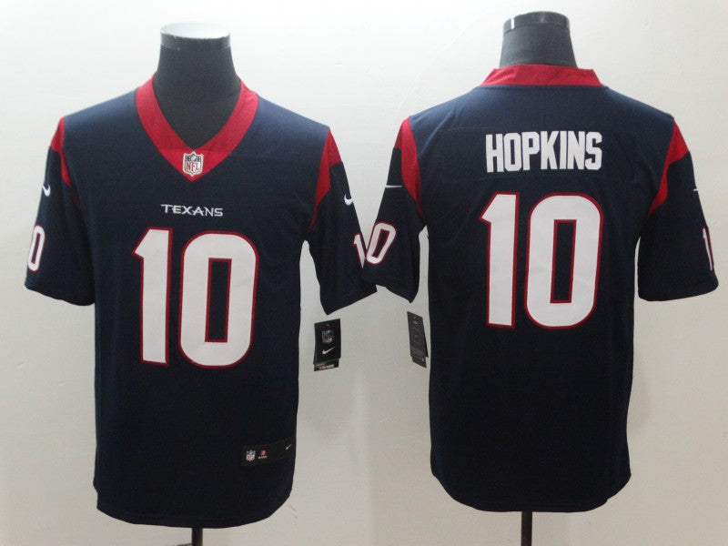 Men's Houston Texans DeAndre Hopkins #10 Navy Game Jerseys