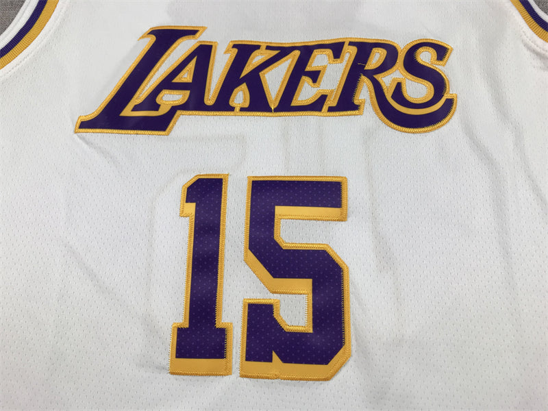 Men's Los Angeles Lakers Austin Reaves #15 White 2022/23 Swingman Jerseys - Association Edition