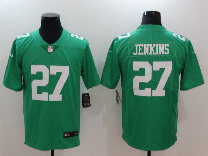 Men's Philadelphia Eagles Malcom Jenkins #27 Green Game Jerseys