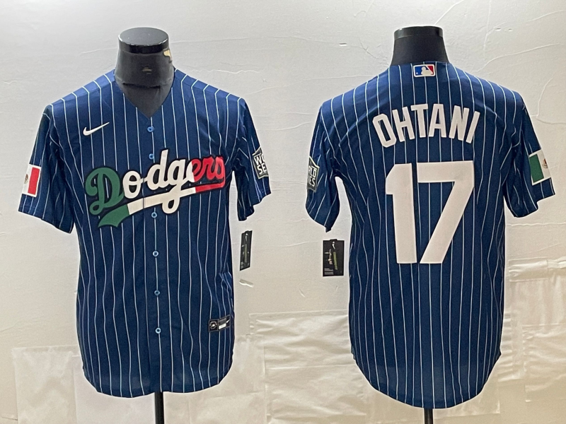 Men's Los Angeles Dodgers Shohei Ohtani #17 Royal Authentic Team Jerseys