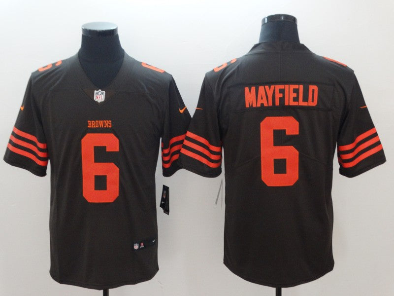 Men's Cleveland Browns Baker Mayfield Brown Player Legend Jerseys