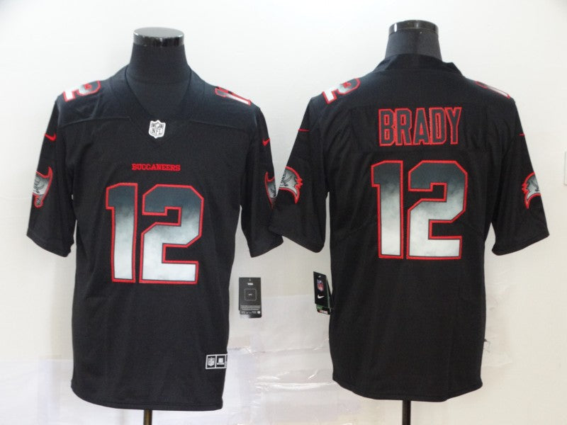 Men's Tampa Bay Buccaneers #12 Tom Brady Black Alternate Player Game Jerseys