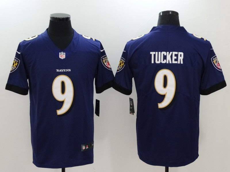Men's Baltimore Ravens Justin Tucker #9 Purple Game Player Jerseys