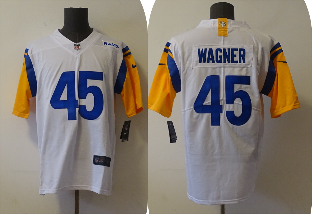 Men's Los Angeles Rams Bobby Wagner #45 White Game Jerseys