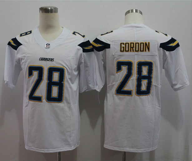 Men's Los Angeles Chargers Melvin Gordon III #28 White Game Jerseys